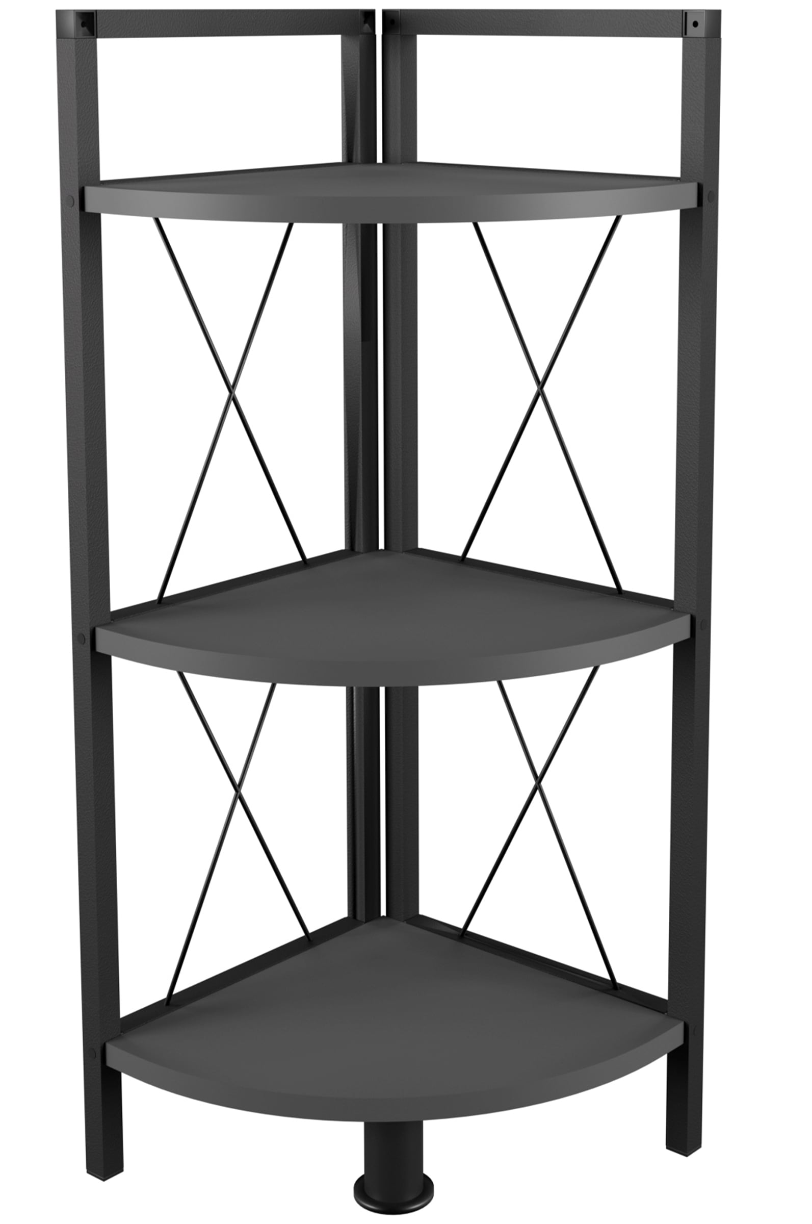 VCM Standregal »Holz Metall Eckregal Bücher Regal Insasi 2fach«