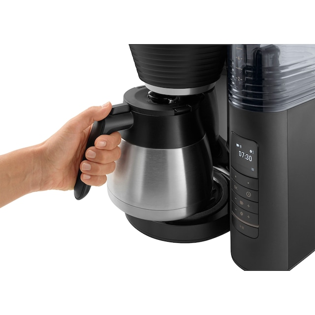 Melitta Kaffeemaschine mit Mahlwerk »AromaFresh Therm Pro X 1030-12  schwarz-silber«, 1 l Kaffeekanne, Papierfilter, 1x4 jetzt im OTTO Online  Shop
