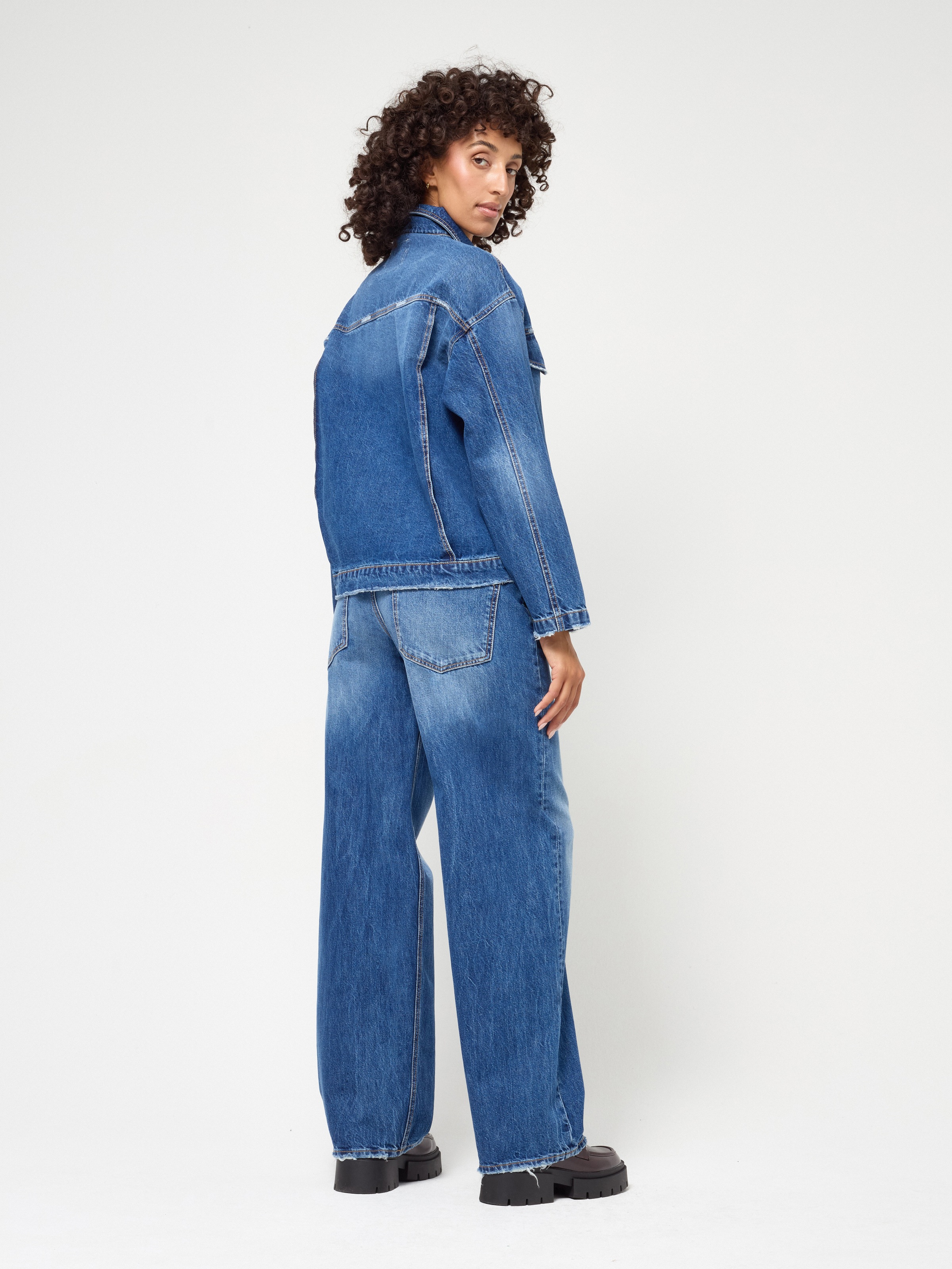 GANG Jeansjacke »94ZORA JACKET« im Oversize Fit, Destroyed-Effekte
