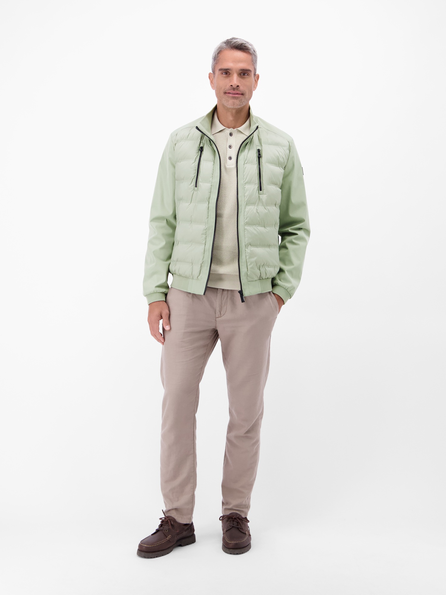 LERROS Outdoorjacke »Sportliche Hybrid-Jacke« ohne Kapuze Wasser- und windabweisend, leicht gefüttert, langarm, Brusttaschen