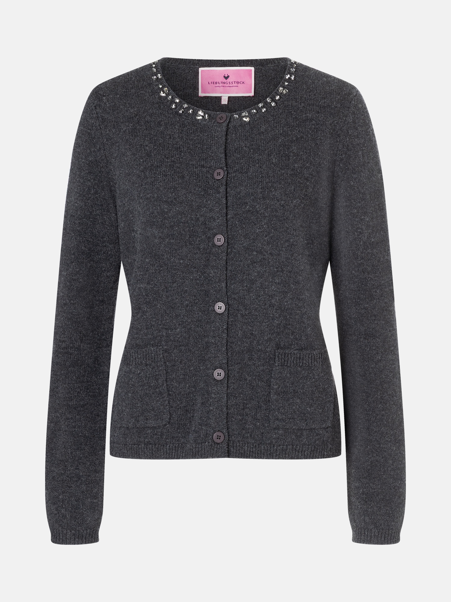 Lieblingsstück Strickjacke »BrilliL« mit Glitzersteinchen