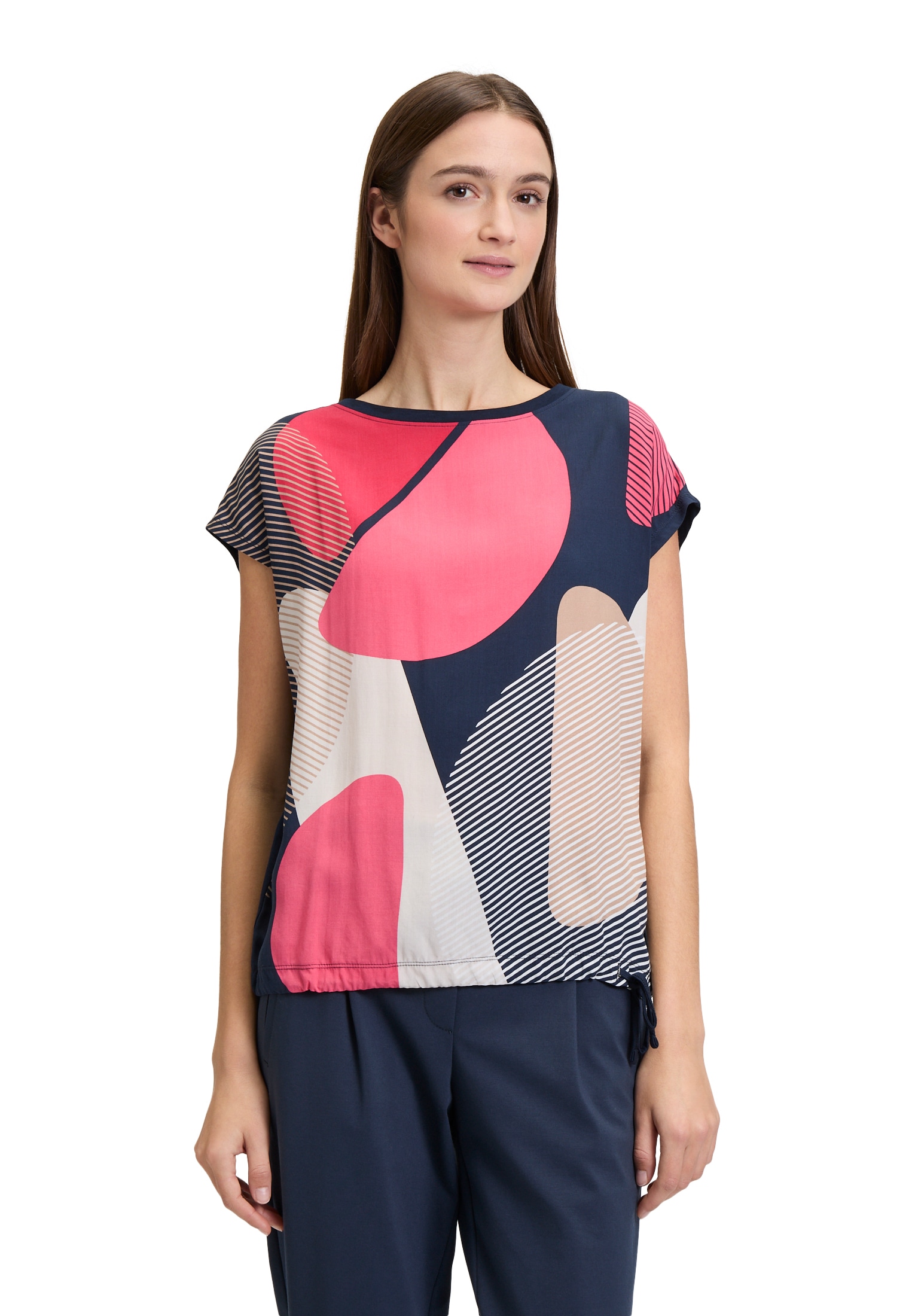 Betty&Co Kurzarmshirt »Casual-Shirt mit Print«