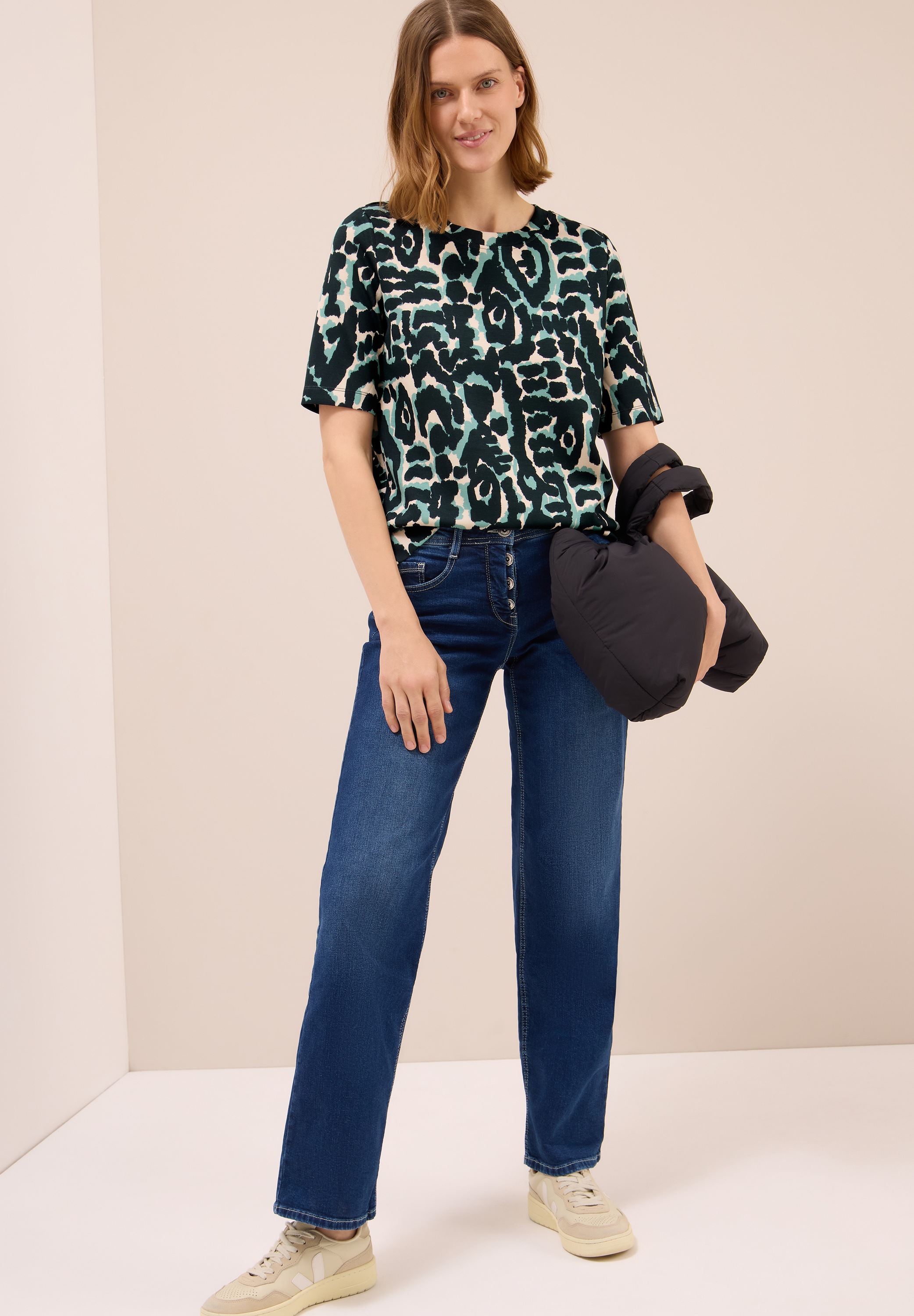 Cecil T-Shirt, mit All-Over Print