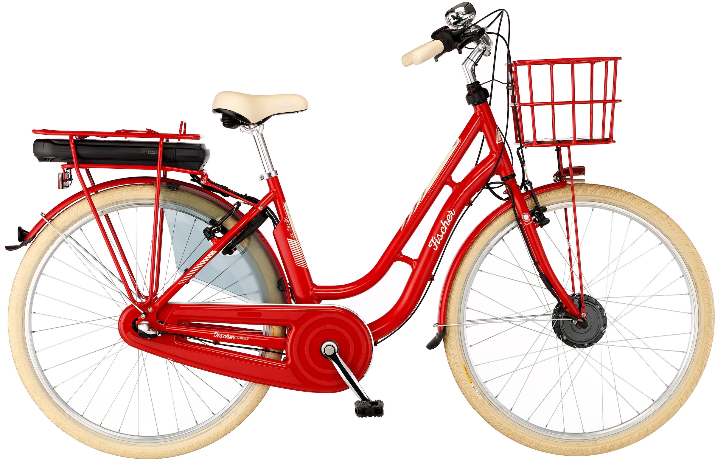 OTTO 317«, Nexus, Shimano, 3 E-Bike Damen auf FISCHER Raten Fahrrad 2.1 ebike | RETRO bestellen Gang, »CITA