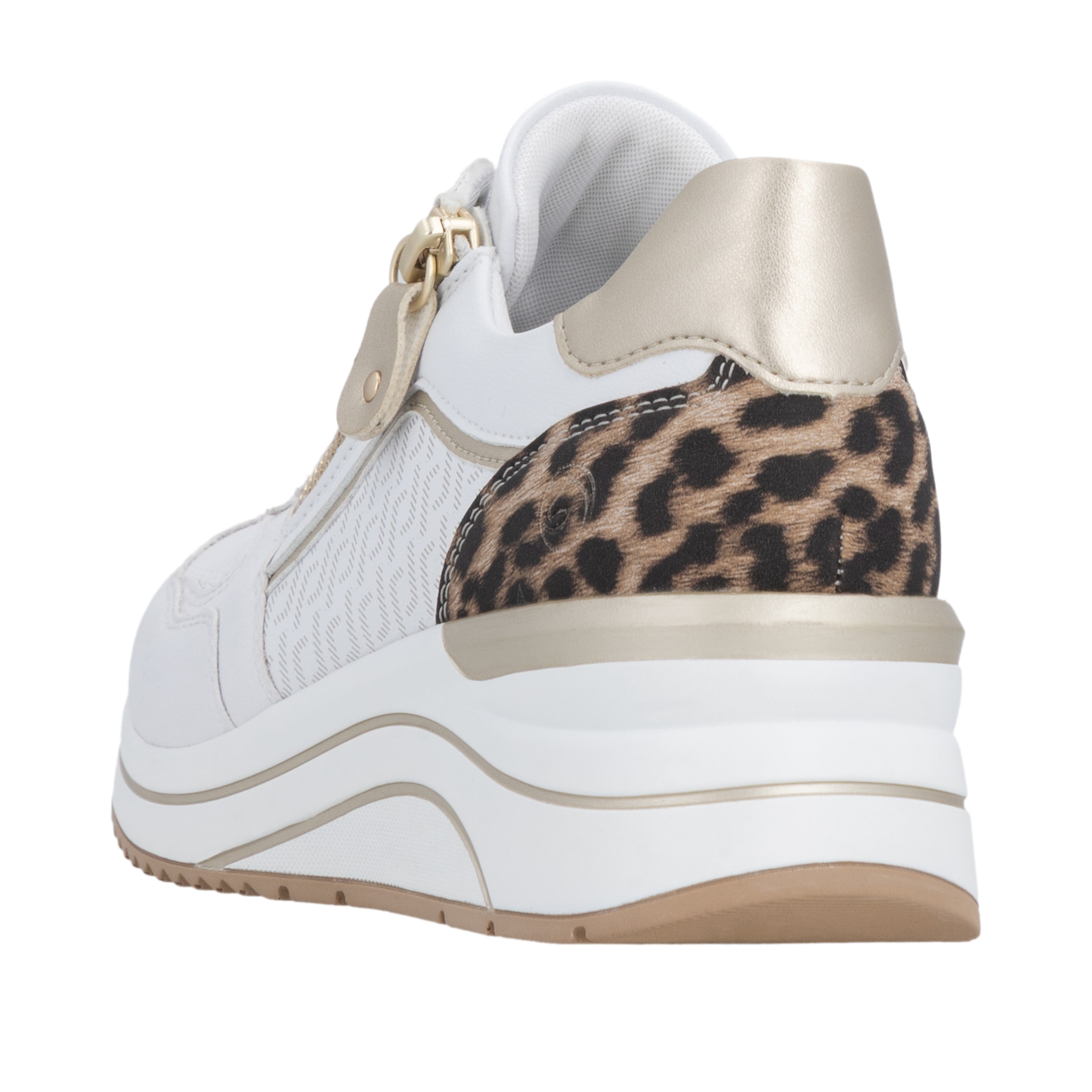 Remonte Keilsneaker  Freizeitschuh, Halbschuh, Schnürer mit seitlichem Reißverschluss