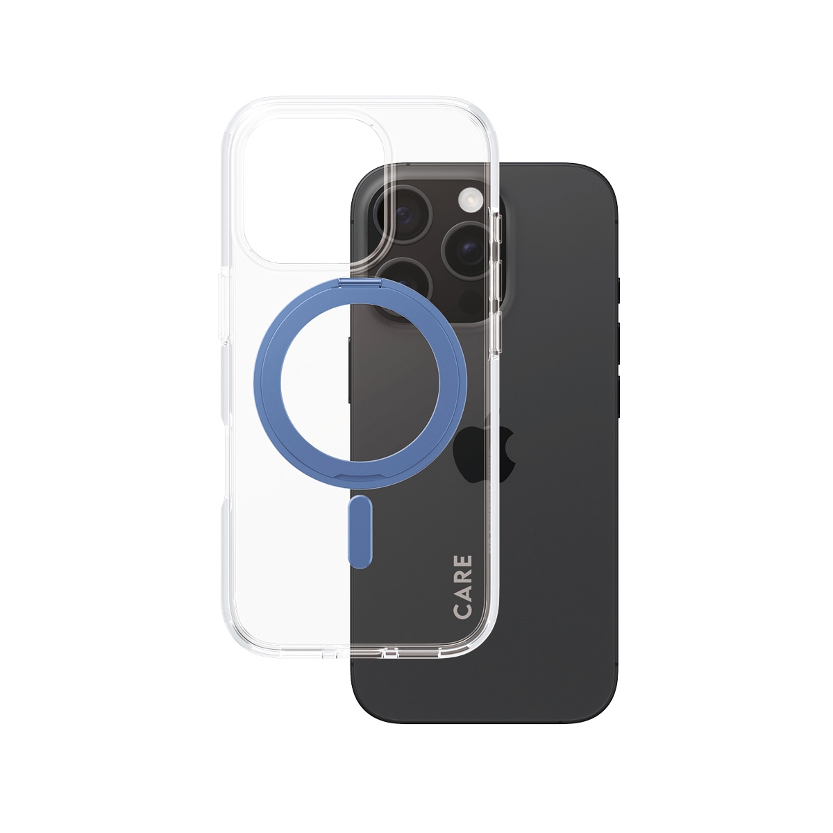 CARE by PanzerGlass Handyhülle »MagSafe Compatible Kickstand Case für iPhone 16 Pro«, iPhone 16 Pro, Backcover, Schutzhülle, Handyschutzhülle, Case, Schutzcase, stoßfest