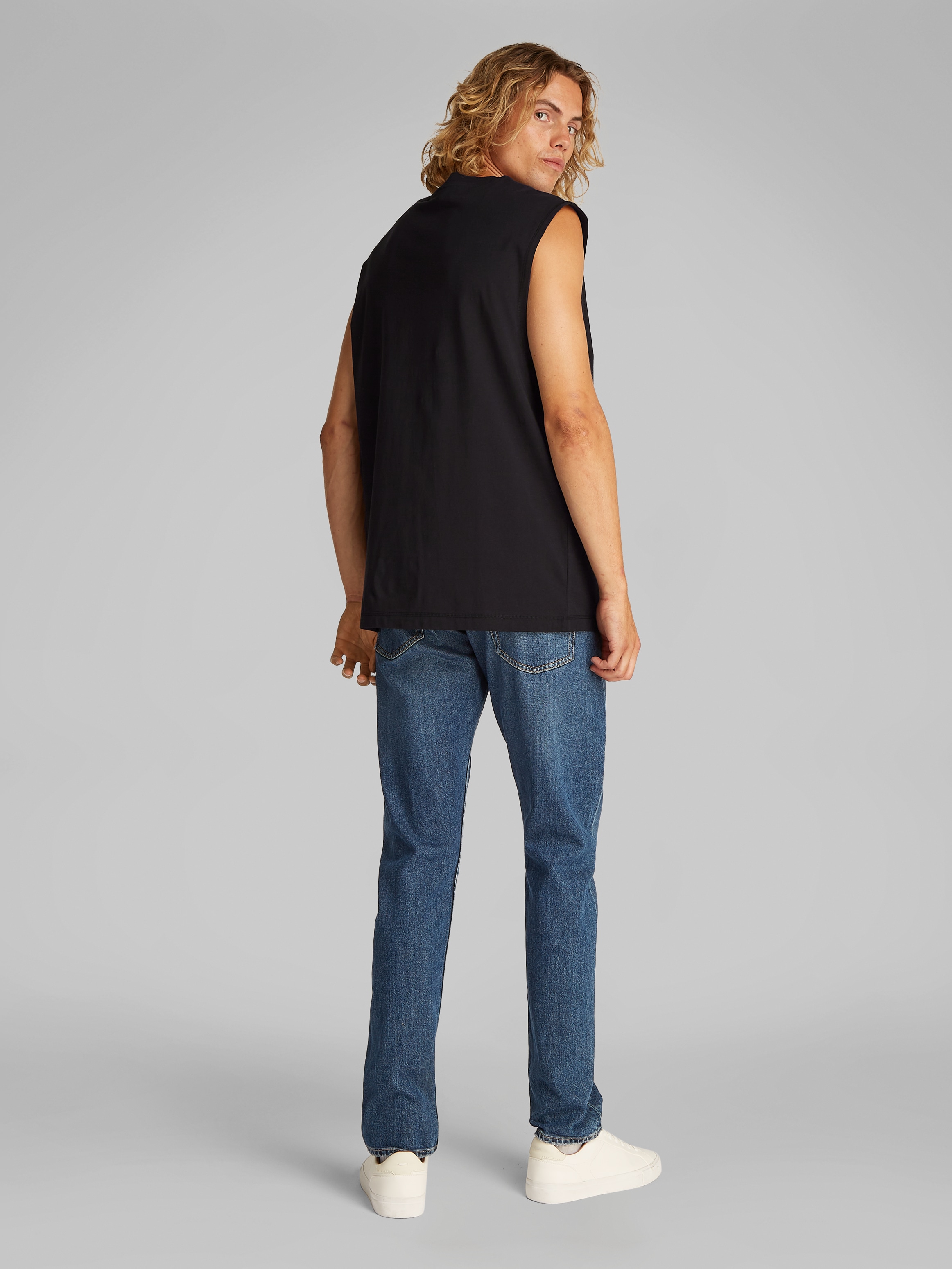 Calvin Klein Jeans Rundhalsshirt »MONOLOGO SLEEVELESS TEE«, mit Logostickerei