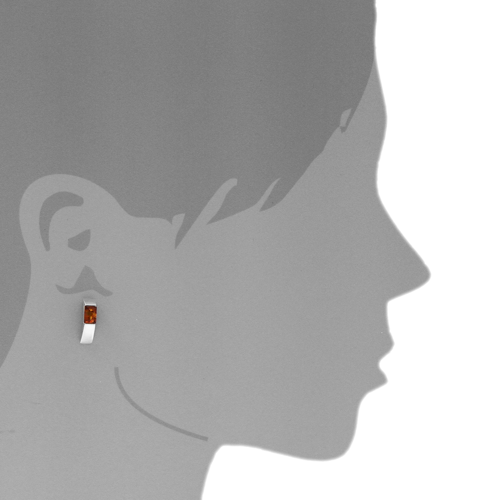 OSTSEE-SCHMUCK Paar Ohrstecker »- Kayla - Silber 925/000 - Bernstein«