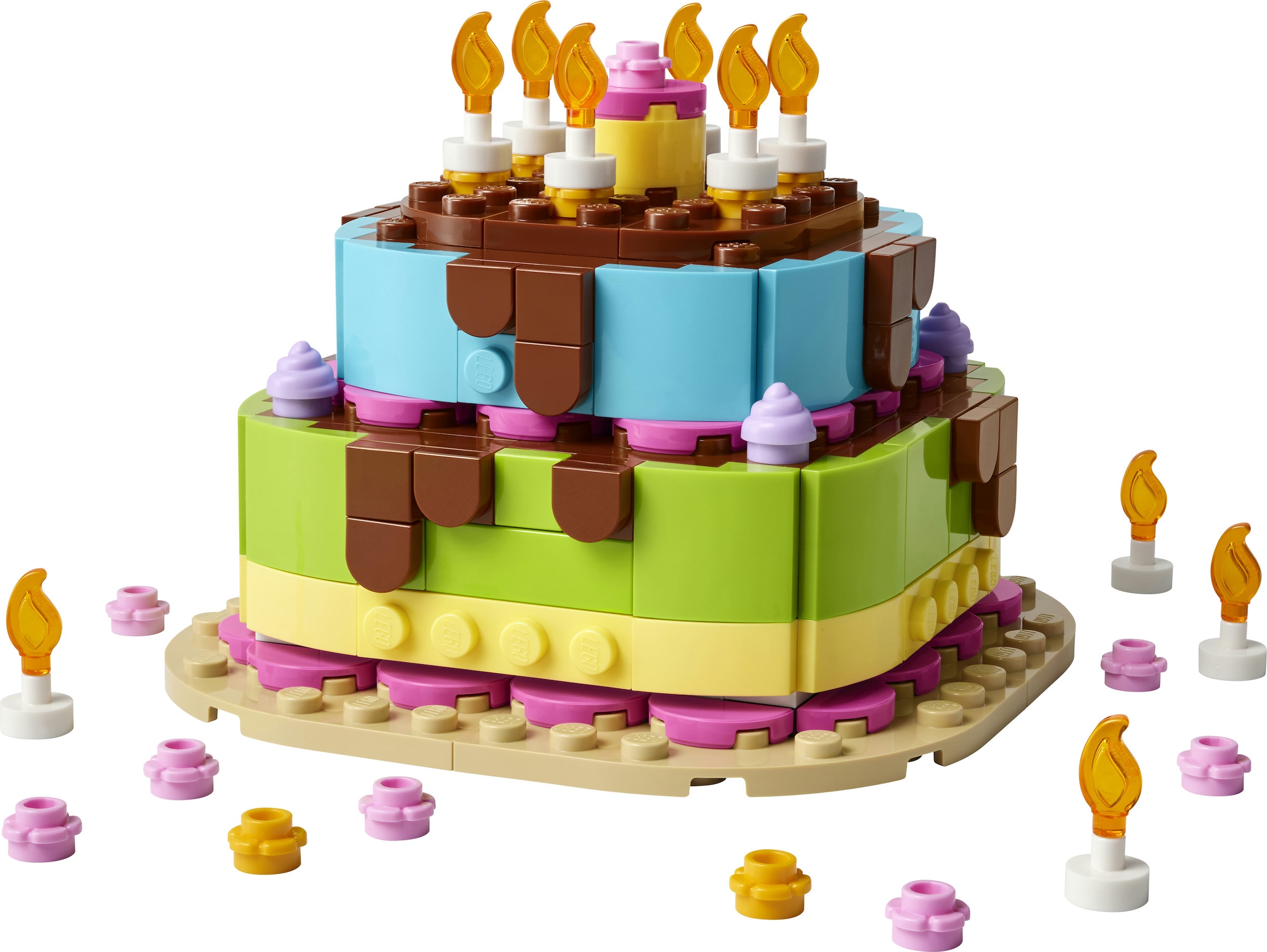 LEGO® Konstruktionsspielsteine »Geburtstagstorte (40815), LEGO Iconic« Made in Europe