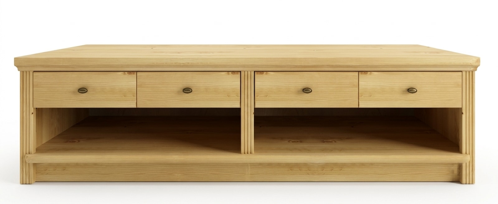 OTTO home Lowboard »Soeren TV-Kommode« B/T/H: 158/45/45 cm,  aus massiver Kiefer, mit 2 Schubladen, FSC®-zertifiziert