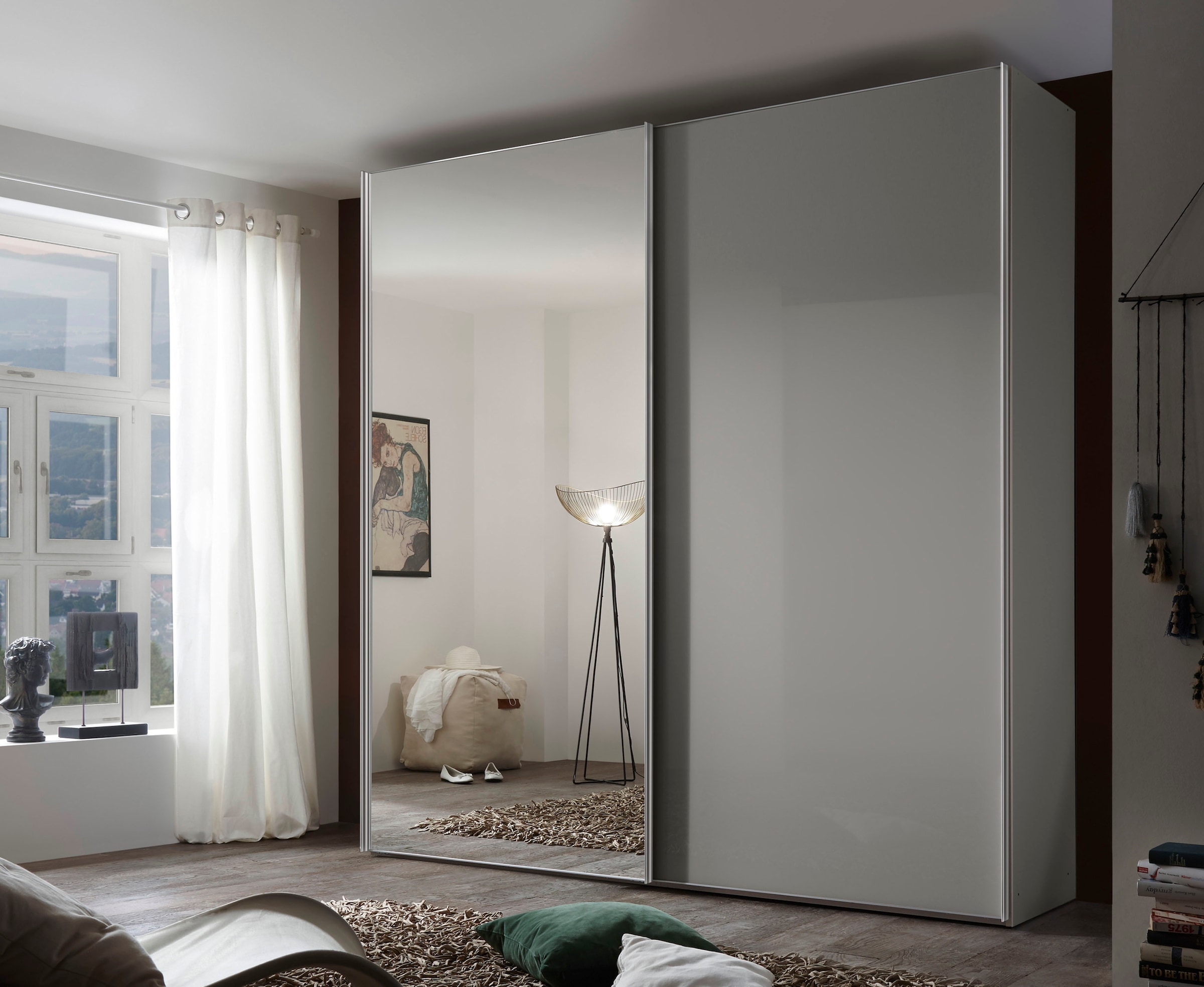 STAUD Schwebetürenschrank »Sonate Rom mit Spiegel, Made in Germany« Mit vier verschiedenen Ausstattungsvarianten