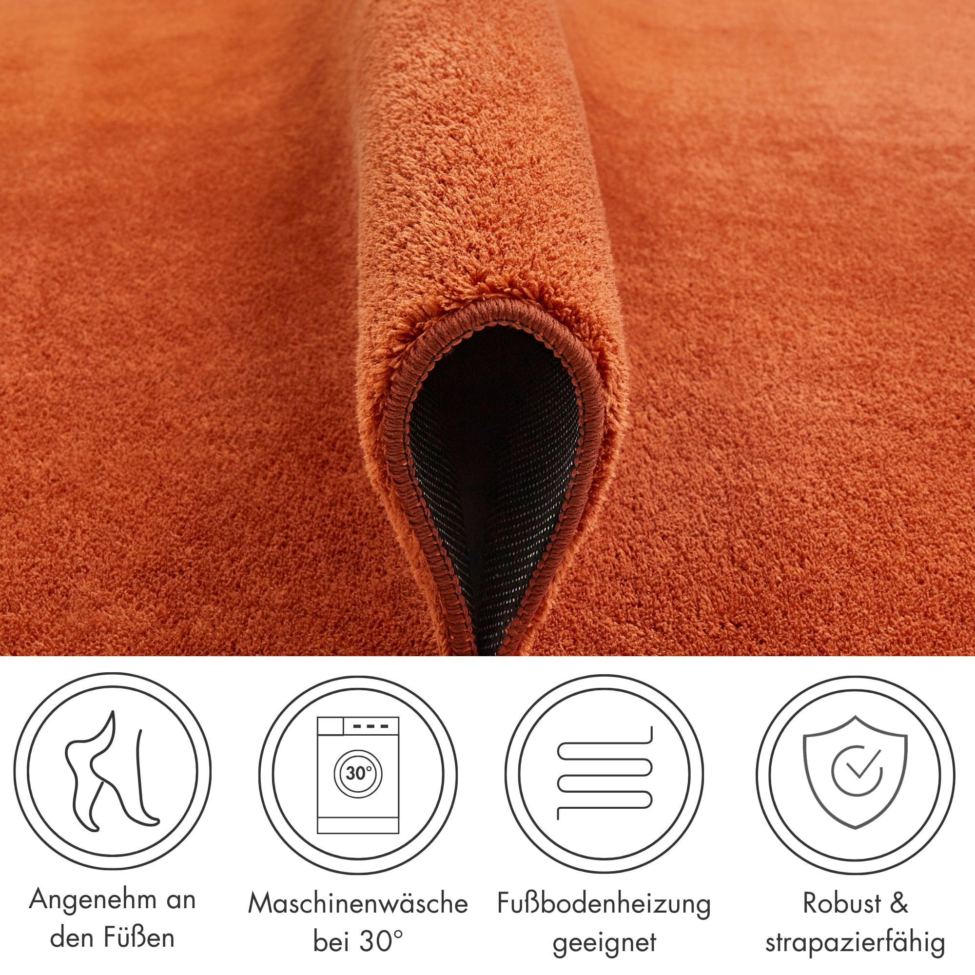 Andiamo Teppich »Arezzo« rund 16 mm Höhe