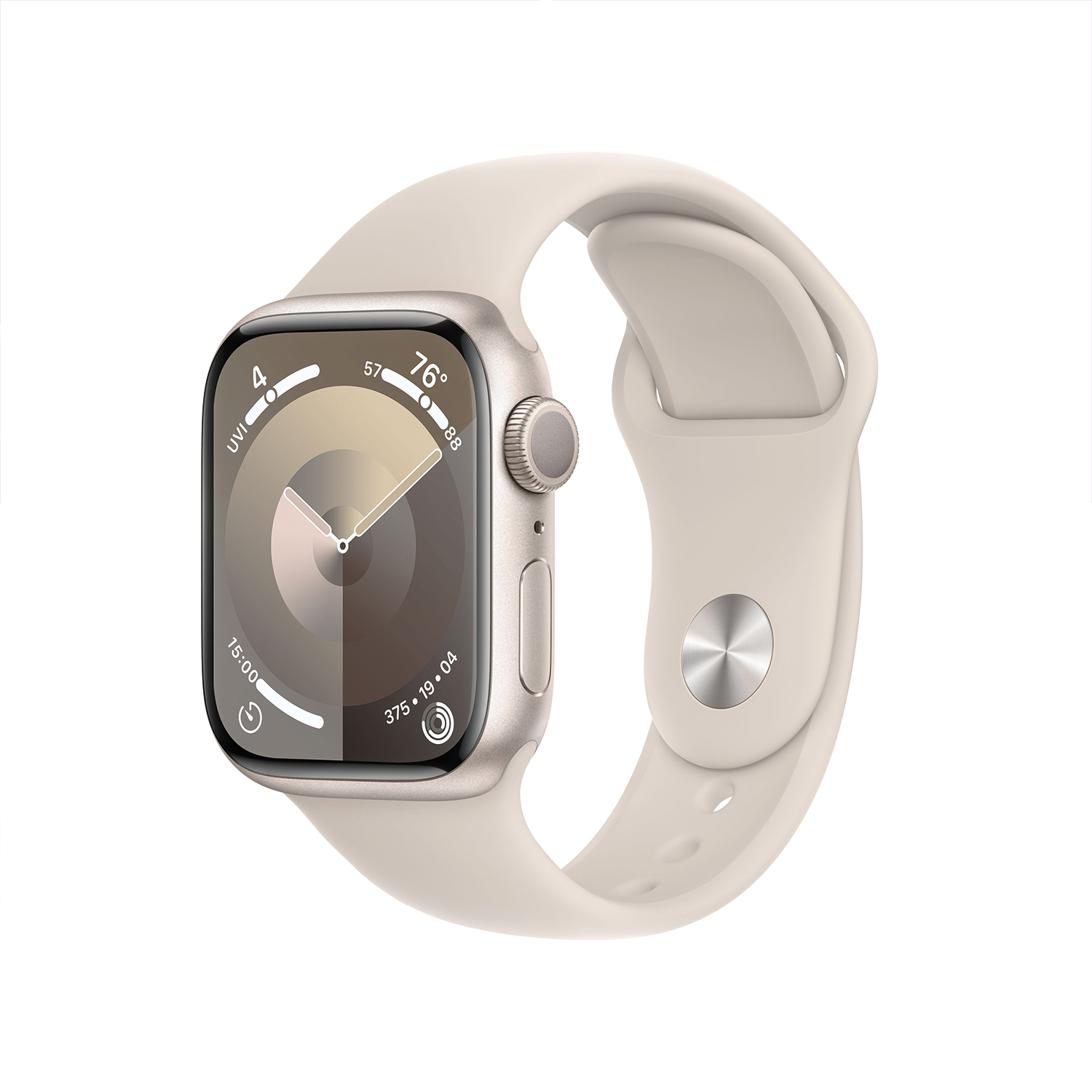 Smartwatch »Series 9, GPS, Aluminium-Gehäuse mit Sportarmband«, (Watch OS 10)