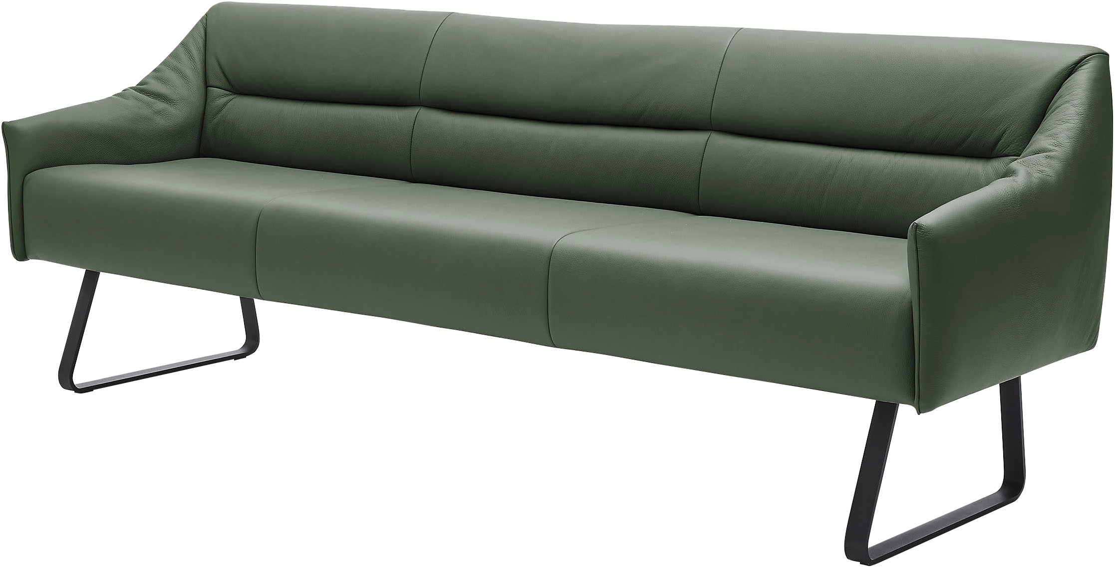 Musterring Essbank »JustB! SP500«, (1 St.), Metallkufe schwarz, verschiedene Farben, Breite 220 oder 250 cm