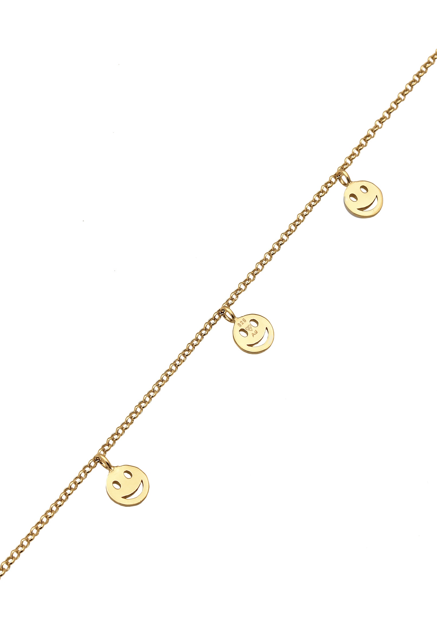 Elli Choker »Halskette Choker Kette Basic Smiling 925 Silber«