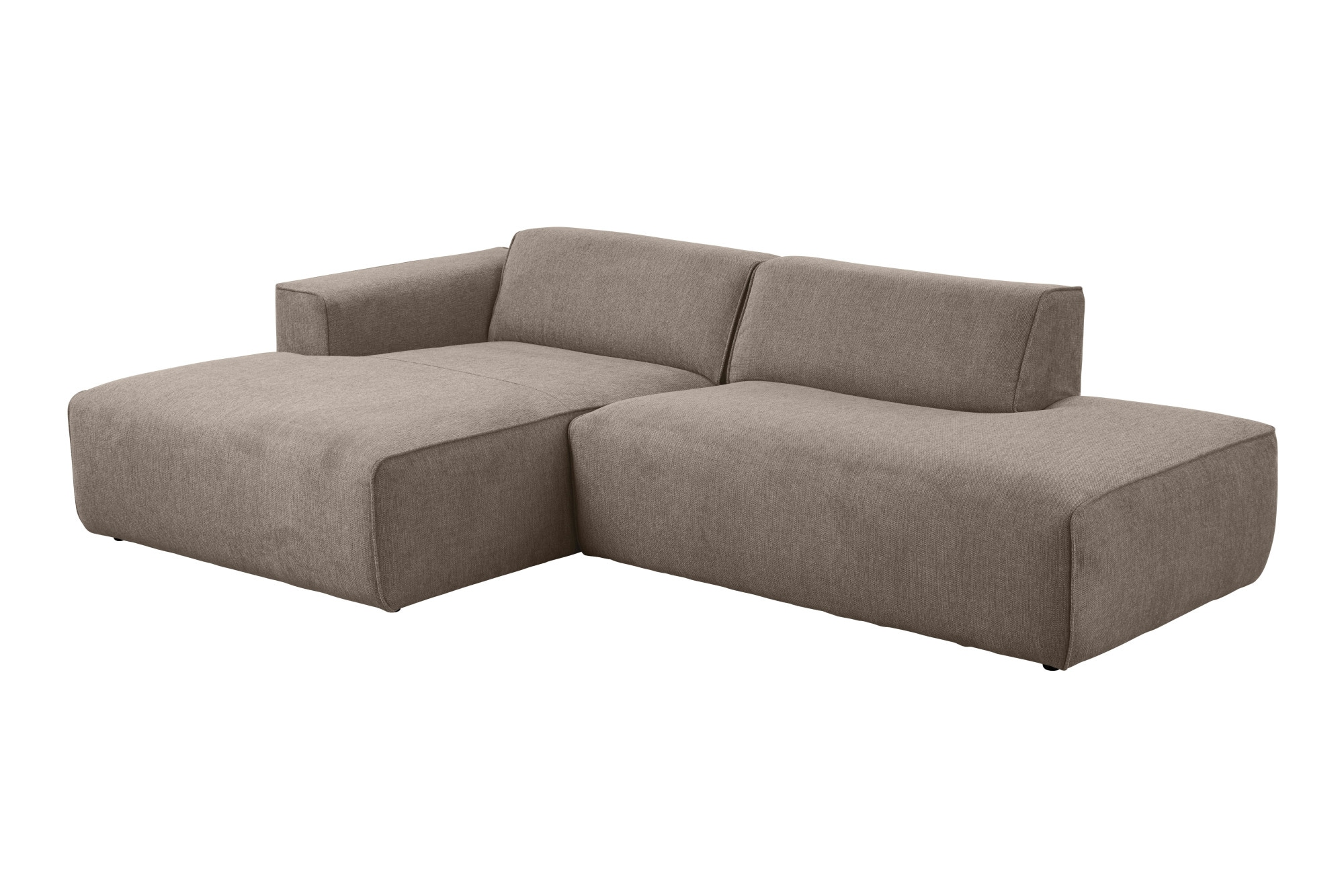 andas Ecksofa »Noord mit Kedernaht, Breite 227 cm, L-Form« Cord, Struktur, Webstoff, mit Wellenunterfederung, Massivholzrahmen