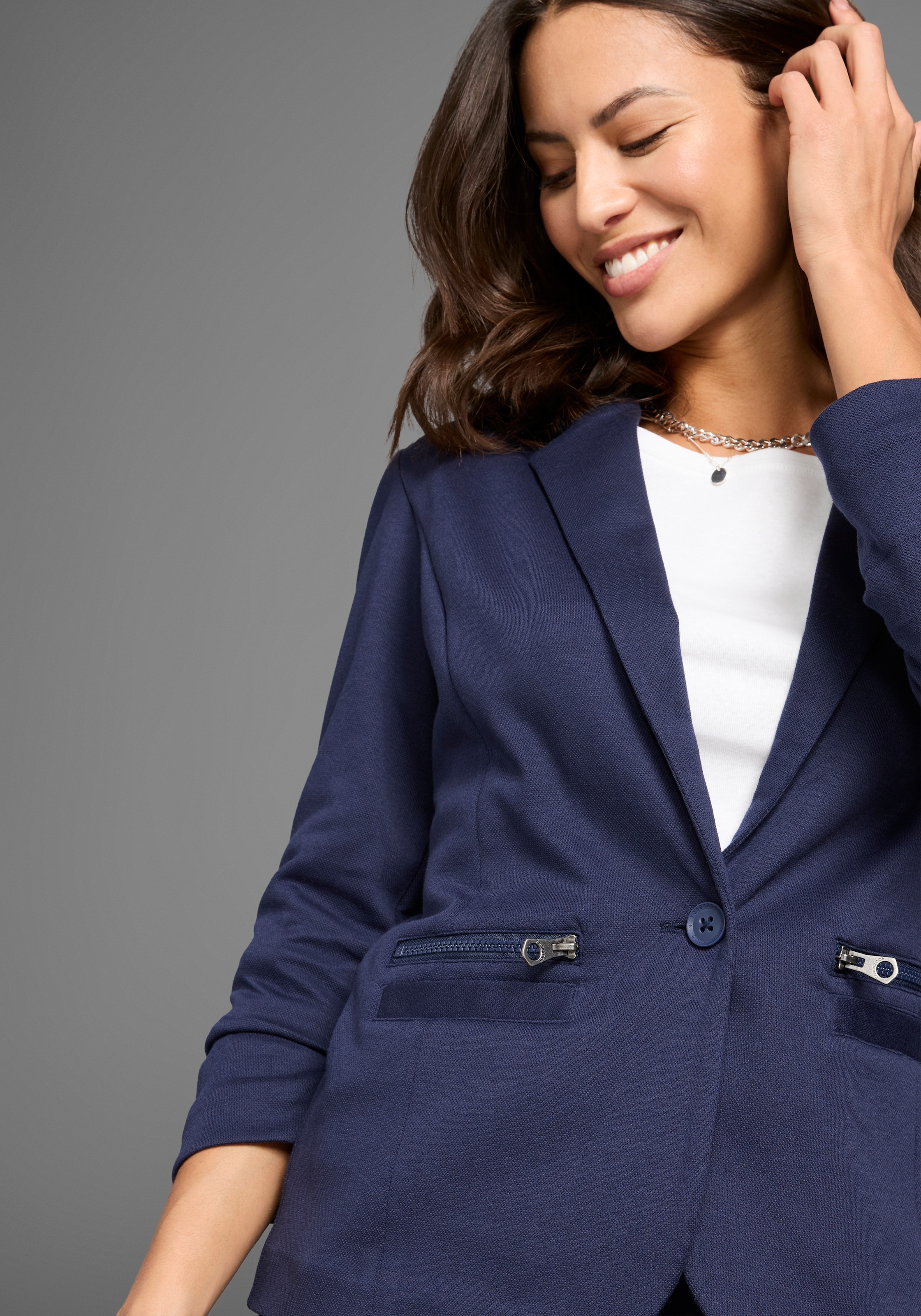 KangaROOS Sweatblazer, aus weichem Piqué - NEUE KOLLEKTION