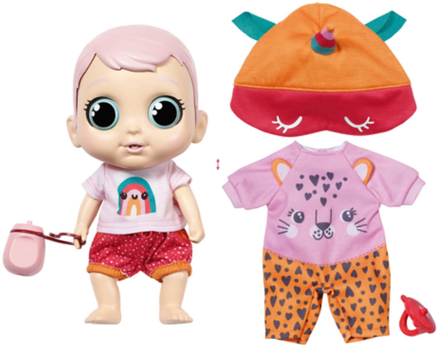 Babypuppe »Chou Chou Baby, Pink«, mit Soundeffekten und limitiertem Schlafanzug