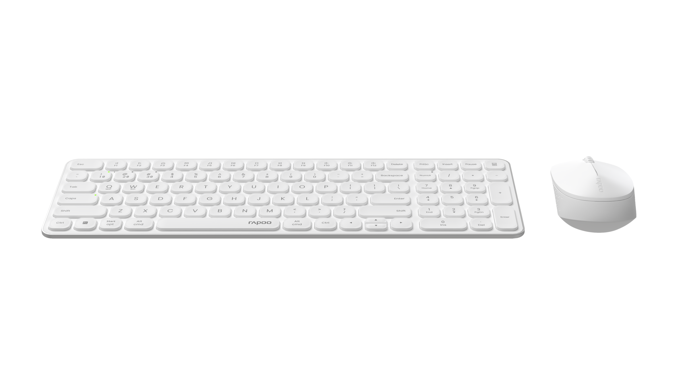Rapoo Tastatur- und Maus-Set »9310M, Kabelloses ultraflaches Multi-Mode-Deskset«