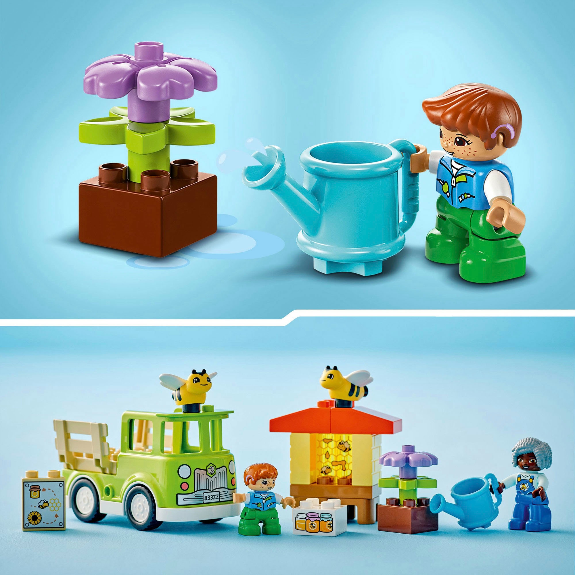 LEGO® Konstruktionsspielsteine »Imkerei und Bienenstöcke (10419), LEGO DUPLO Town«, (22 St.), Made in Europe