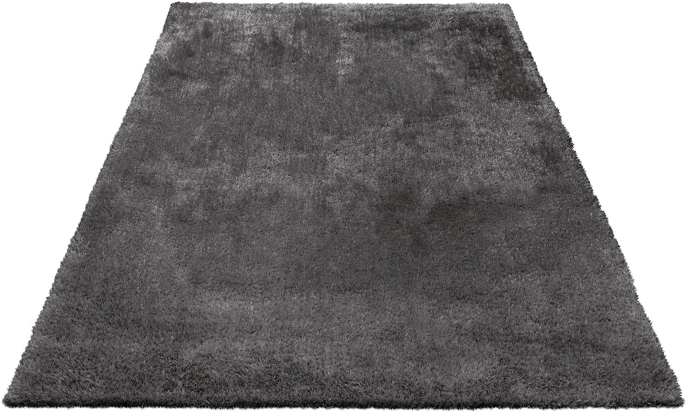 Bruno Banani Teppich »Dana Teppich, besonders weich und kuschelig, Kundenliebling«, rechteckig, 30 mm Höhe, uni, Mikrofaser Teppiche, Wohnzimmer, Schlafzimmer, Esszimmer