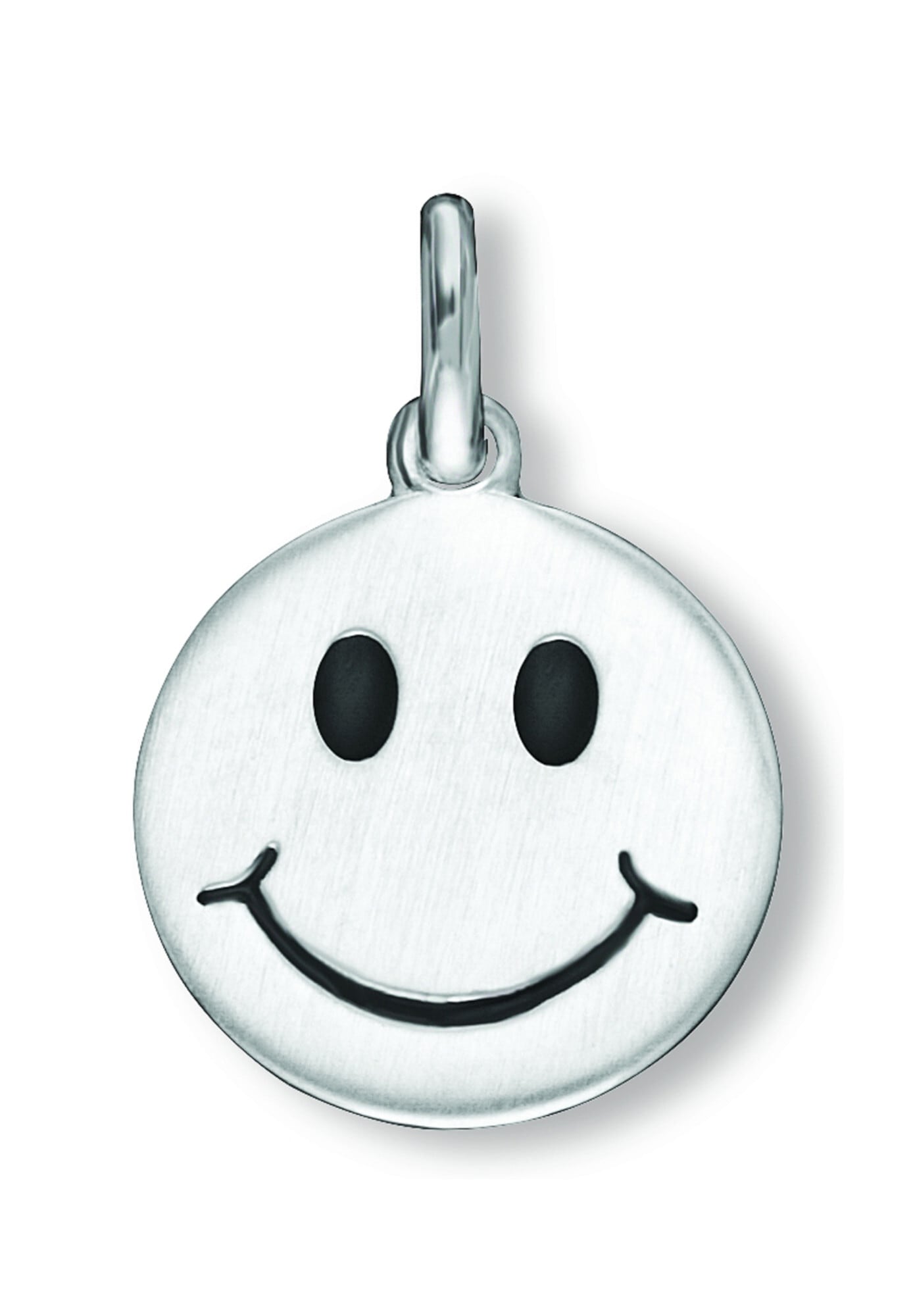ONE ELEMENT Kettenanhänger »Smiley Anhänger aus 925 Silber Ø 12,5 mm«