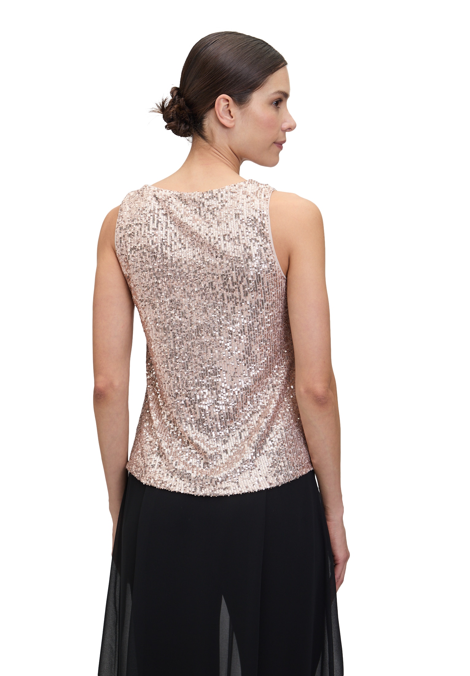 Vera Mont Blusentop »Pailletten-Top ohne Arm«
