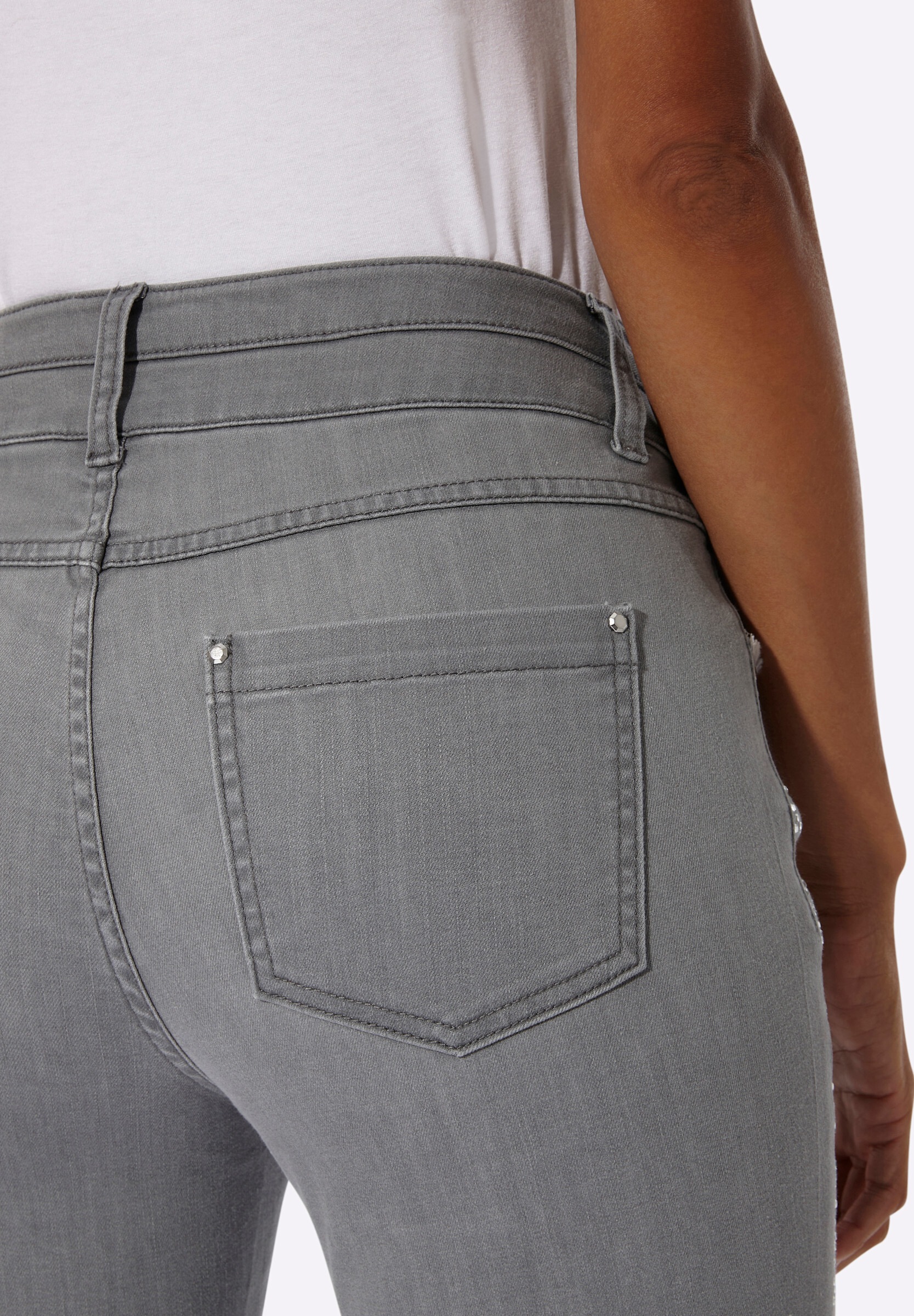 creation L Bequeme Jeans »Lyocell-Baumwoll-Jeans 5-Pocket-Jeans«
