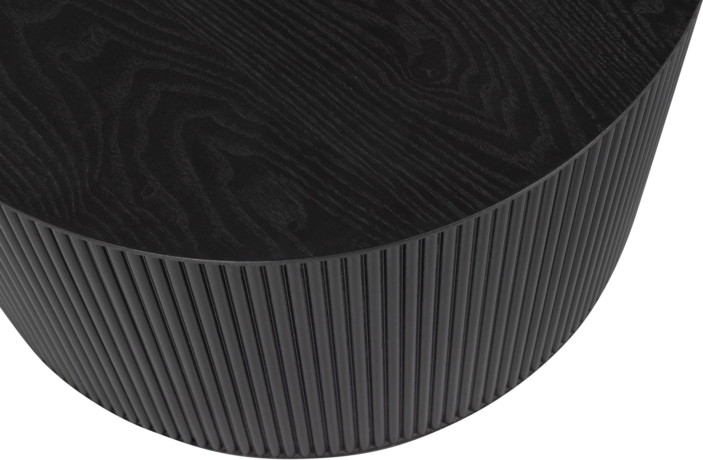 WOOOD Beistelltisch »Sanne aus lackiertem MDF, rund und hohl Ø60x40 cm« Tragkraft 20 kg, Wandstärke 1 cm, Unterseite geschlossen