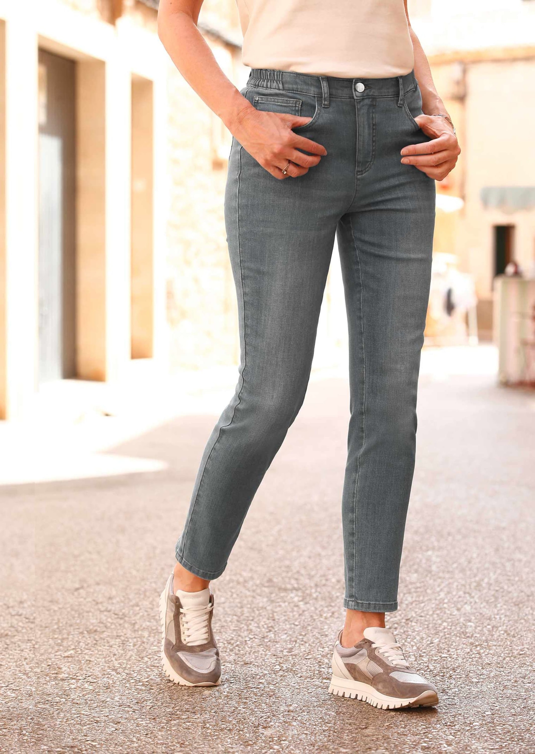 GOLDNER 7/8-Hose »Verkürzte Jeanshose ANNA«