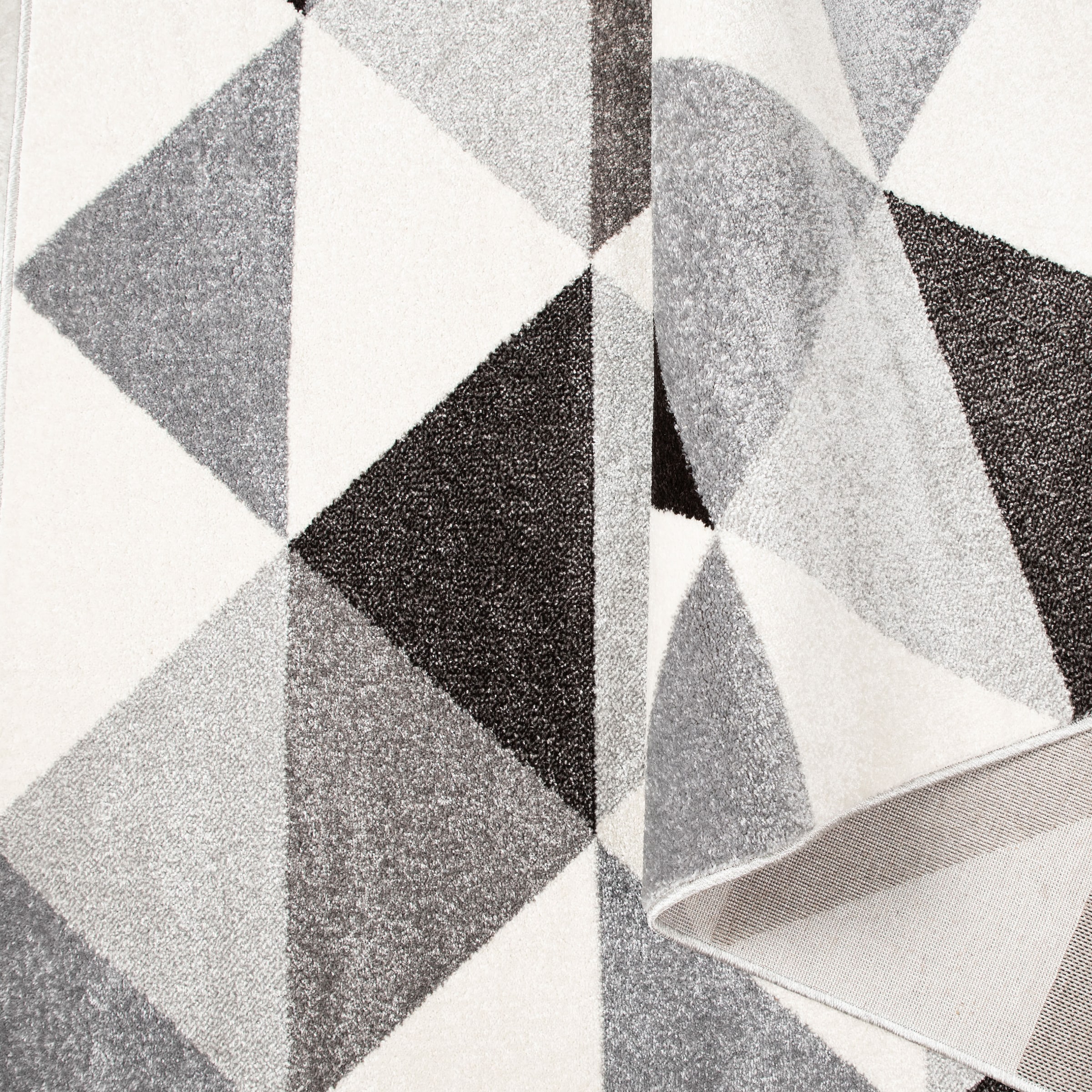 my home Teppich »Berlad Geo«, rechteckig, 9 mm Höhe, mit besonders weichem Flor, Kurzflor, modernes geometrisches Design