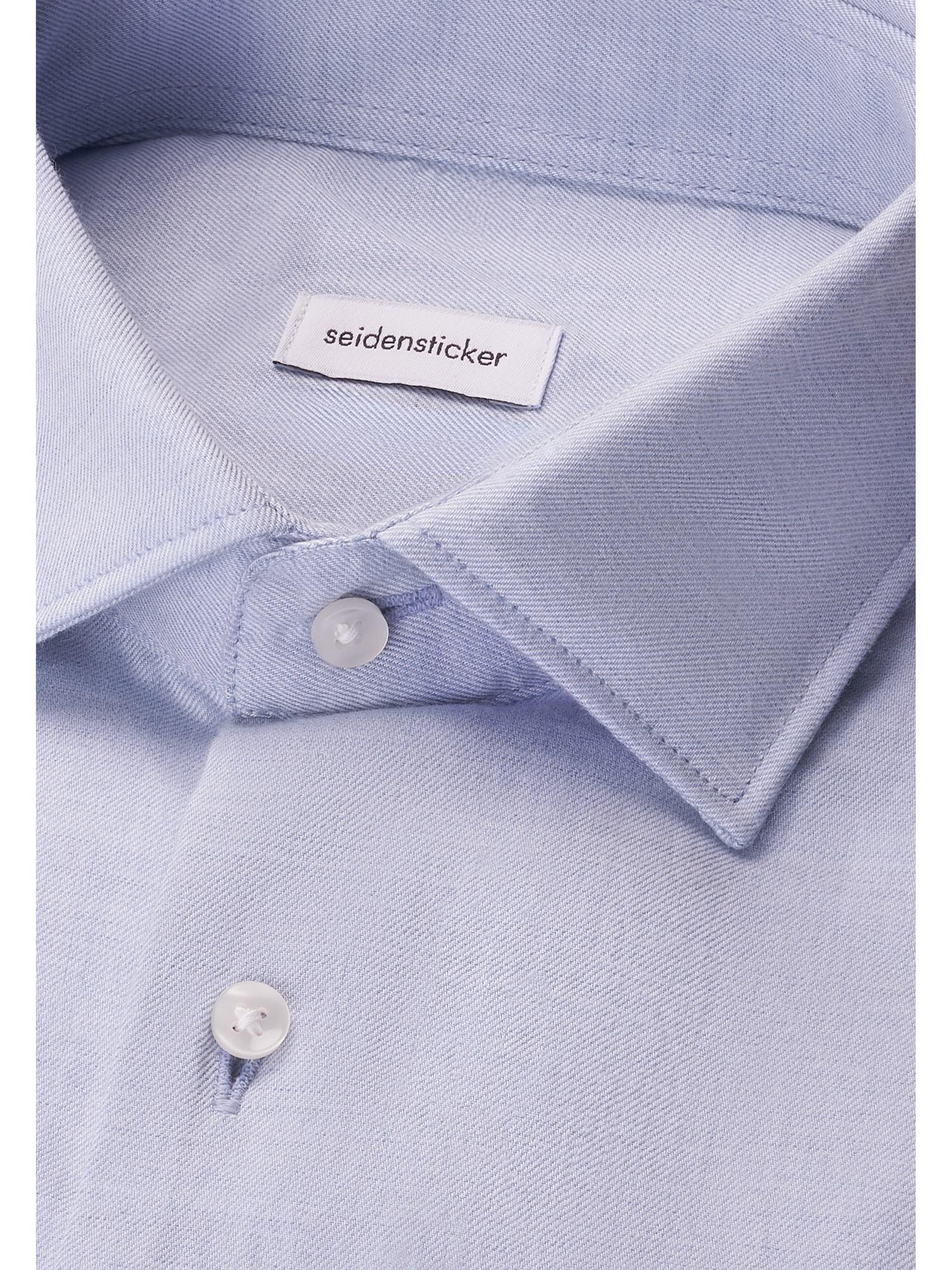 seidensticker Flanellhemd »Schwarze Rose« Regular 1/1 Kentkragen Uni