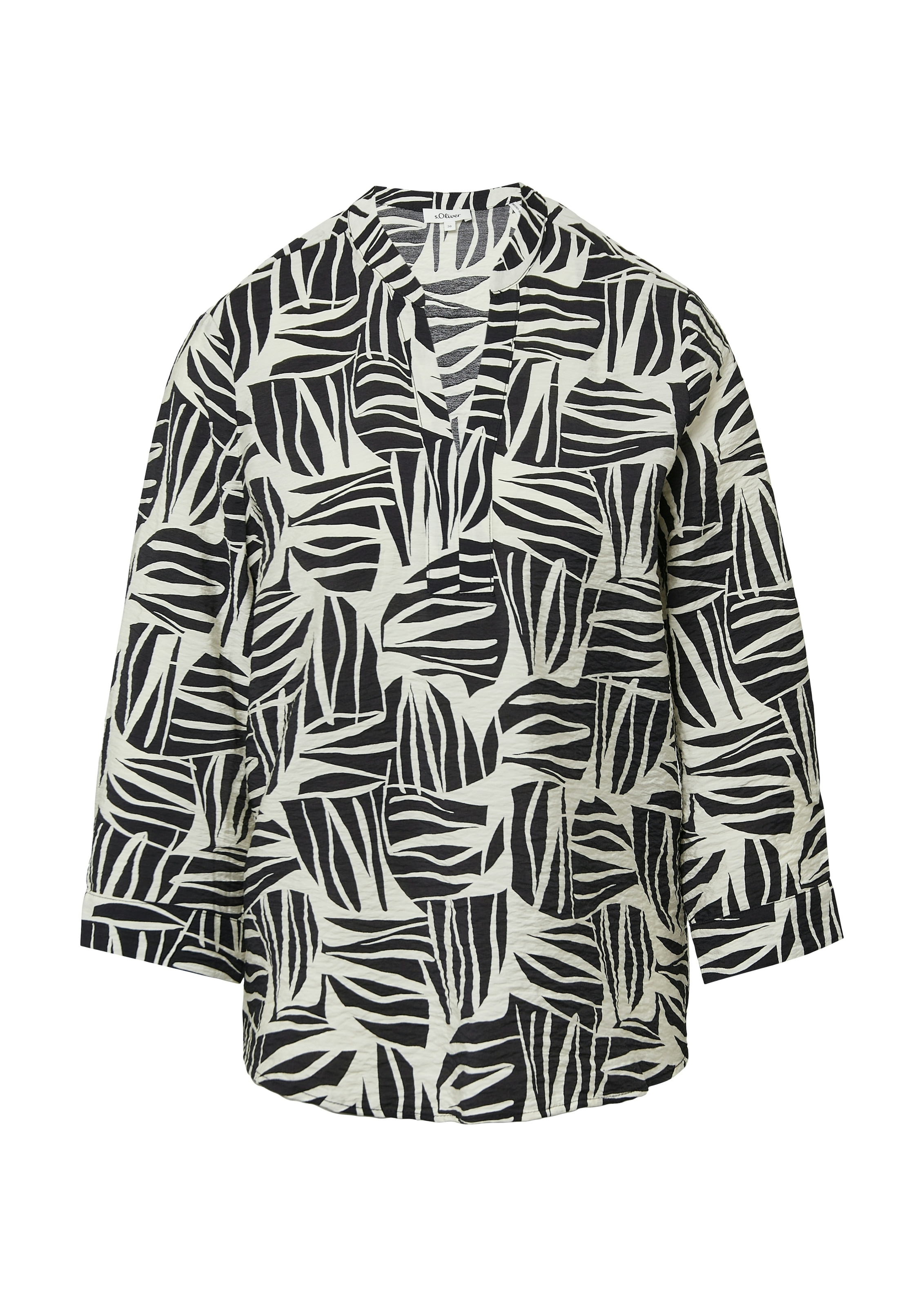 s.Oliver Klassische Bluse mit All-Over Print