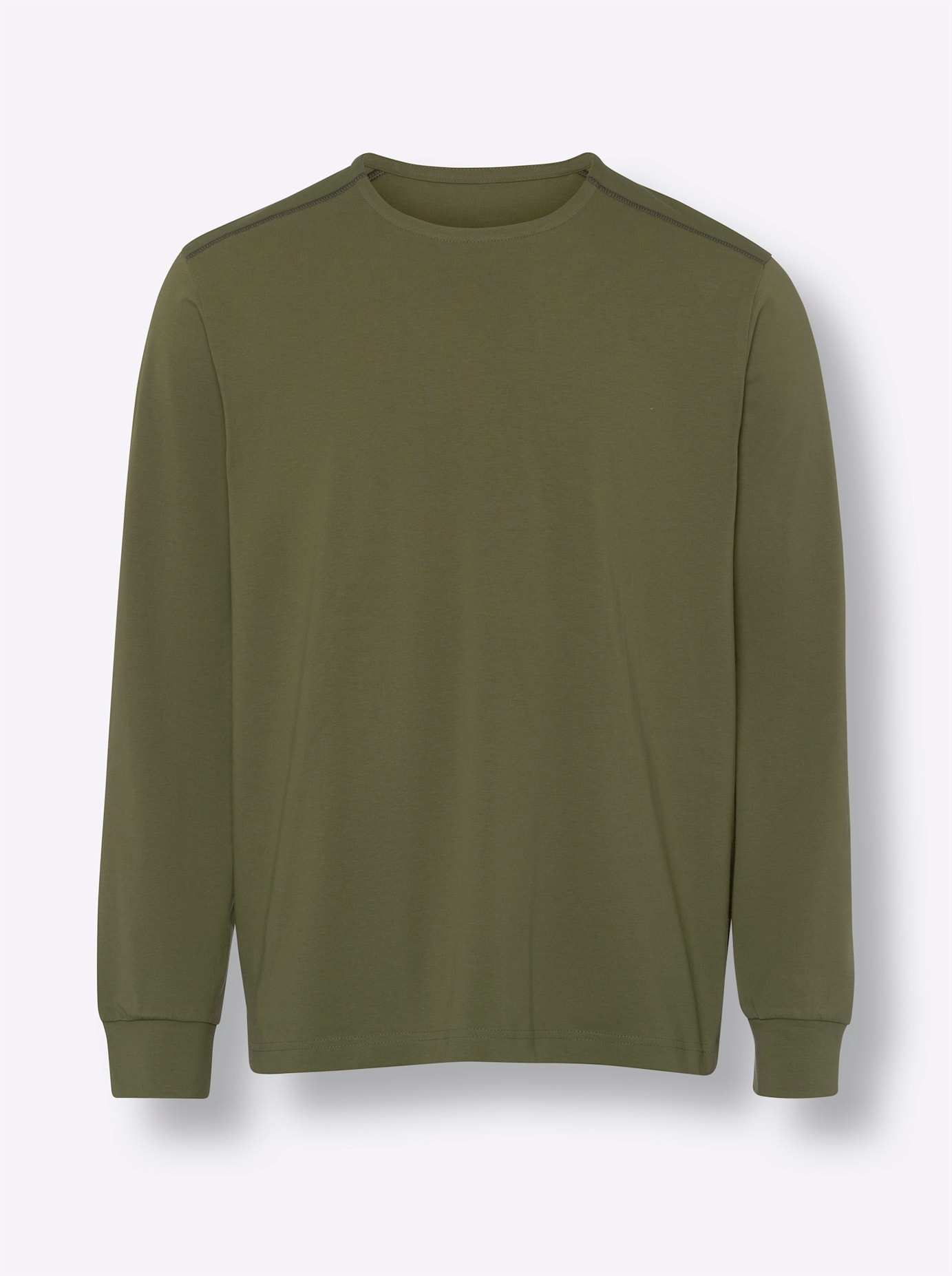 Classic Rundhalsshirt »Langarm-Shirt«, (1 tlg.)