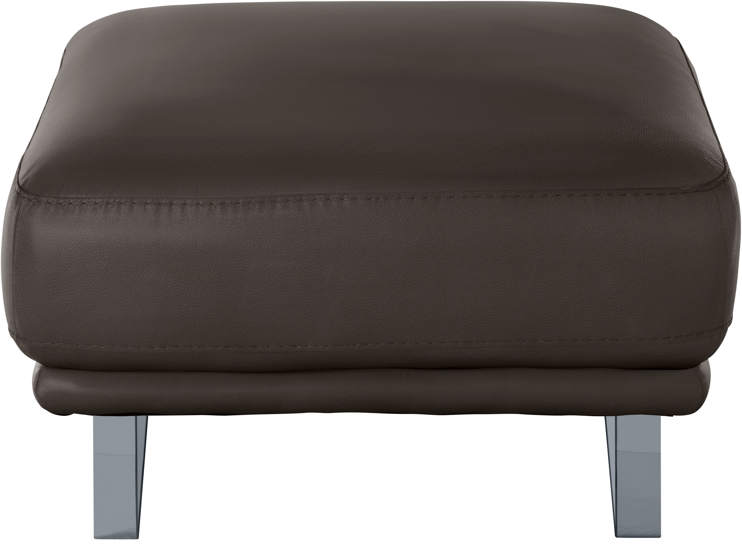 W.SCHILLIG Hocker »montanaa«, mit Metallkufen in Silber matt, Breite 71 cm