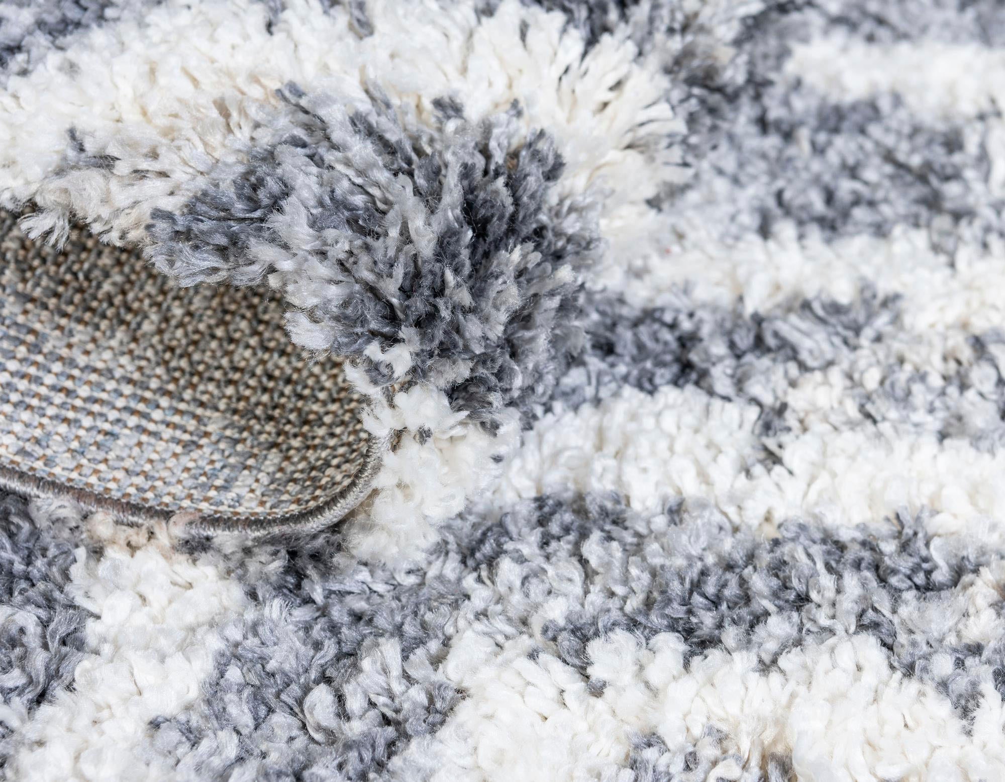 Myflair Möbel & Accessoires Hochflor-Teppich »Top Shag, LAGERRÄUMUNG!«, rechteckig, 32 mm Höhe, gewebt, Rauten Design, melierte Optik, weich & kuschelig, mit Fransen