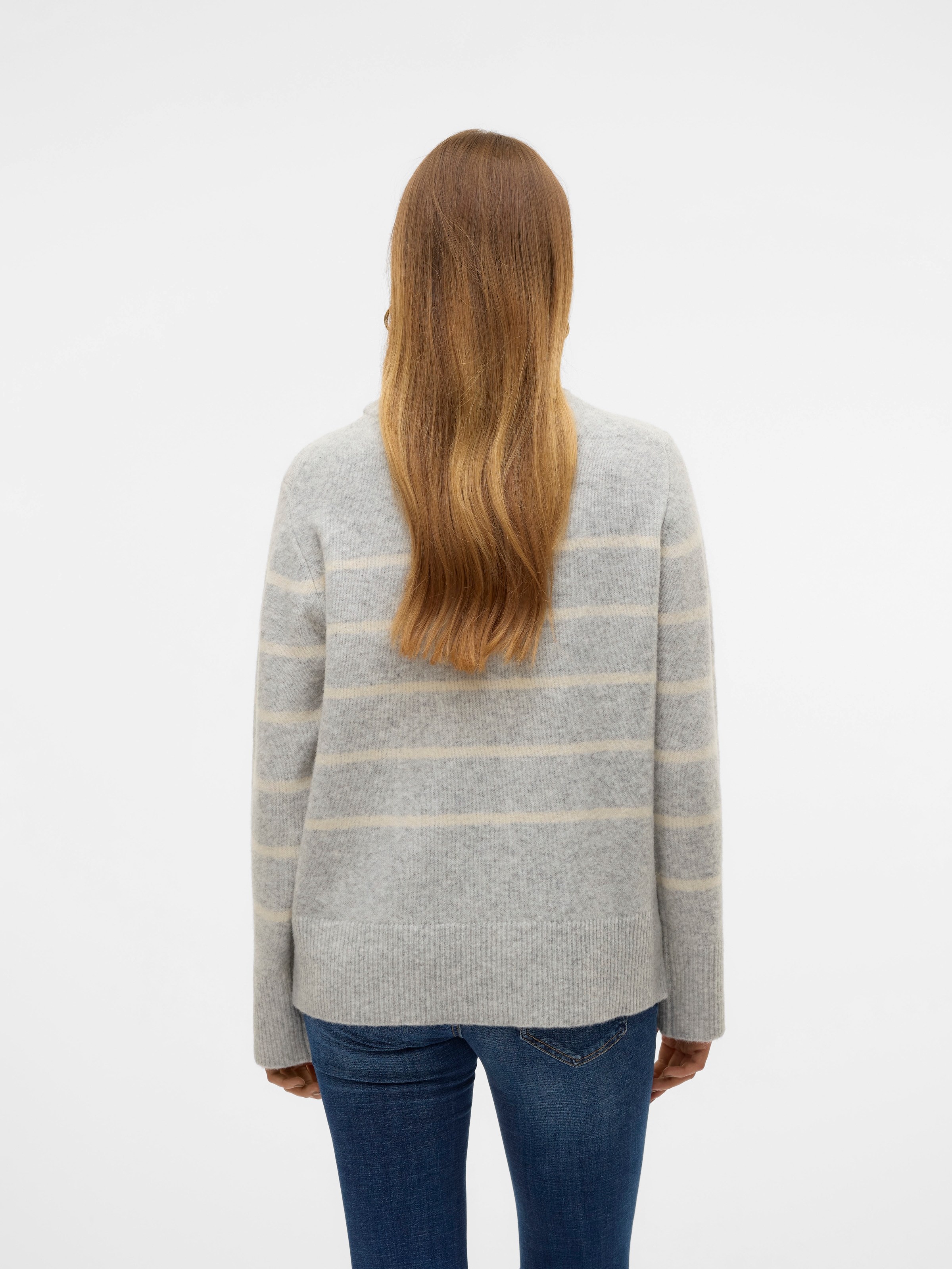 Vero Moda Strickpullover »VMFLAWLESS LS O-NECK PULLOVER GA NOOS«