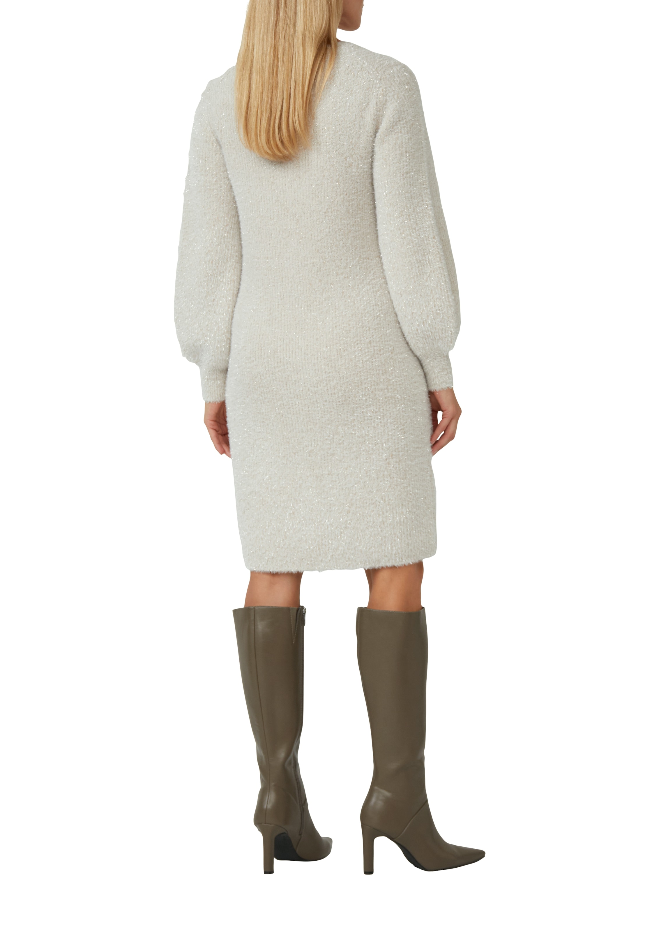 s.Oliver BLACK LABEL Strickkleid mit geripptem Saum