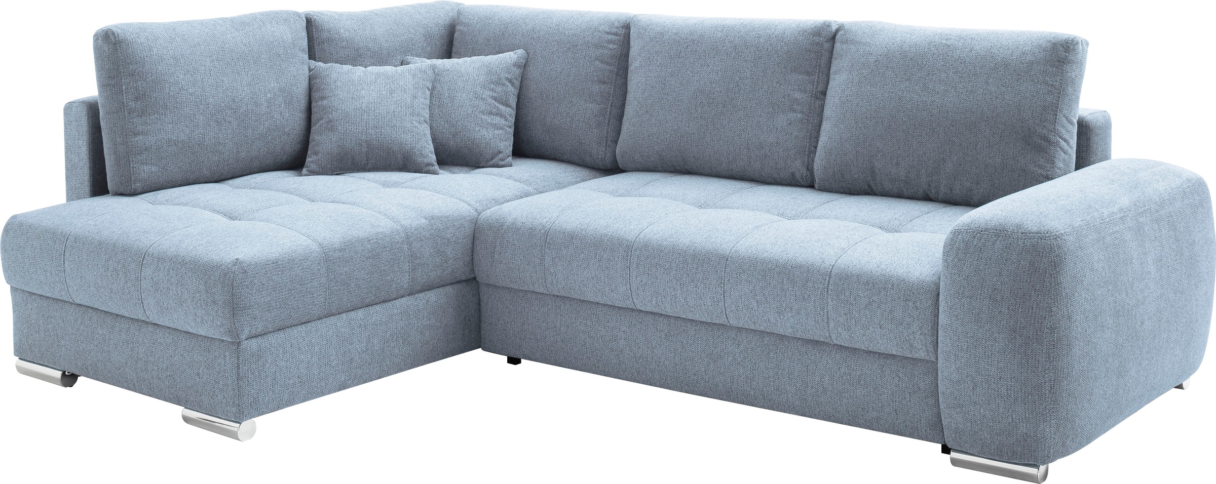Mr. Couch Ecksofa »Mykonos, L-Form, Dauerschläfer« mit DuraSpring-Taschenfederkern bis 140 kg belastbar
