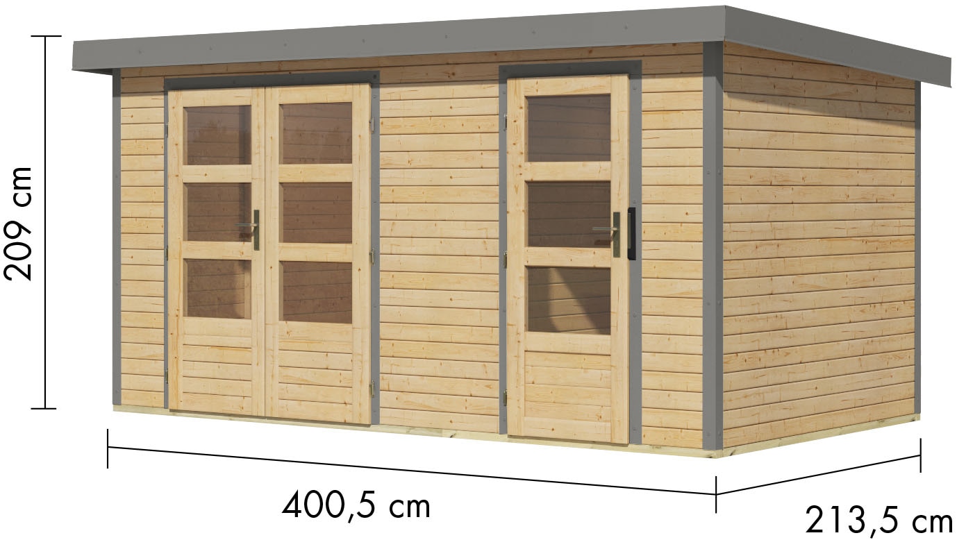 Karibu Gartenhaus »Merkurino, in verschiedenen Farben«