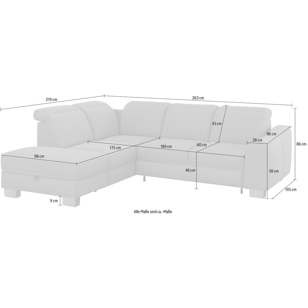 sit&more Ecksofa »Dundee«