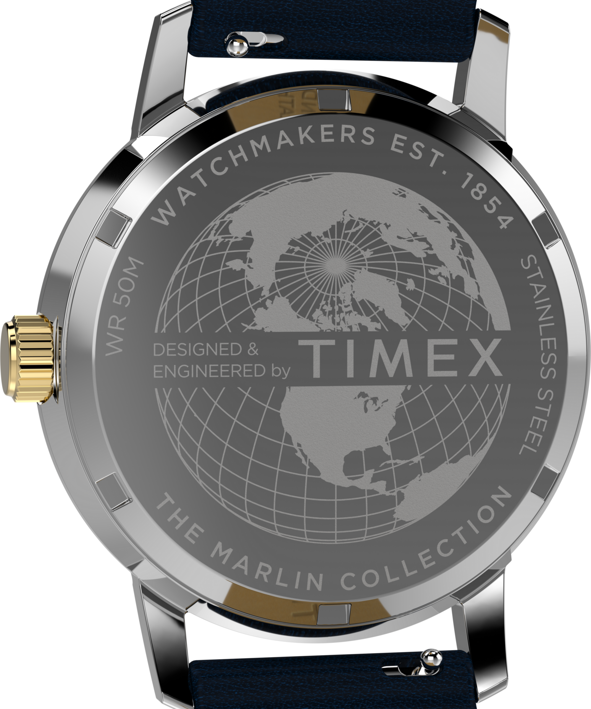 Timex Quarzuhr »MARLIN GMT« Armbanduhr, Herrenuhr, Lederarmband, Datum, Dualzeit