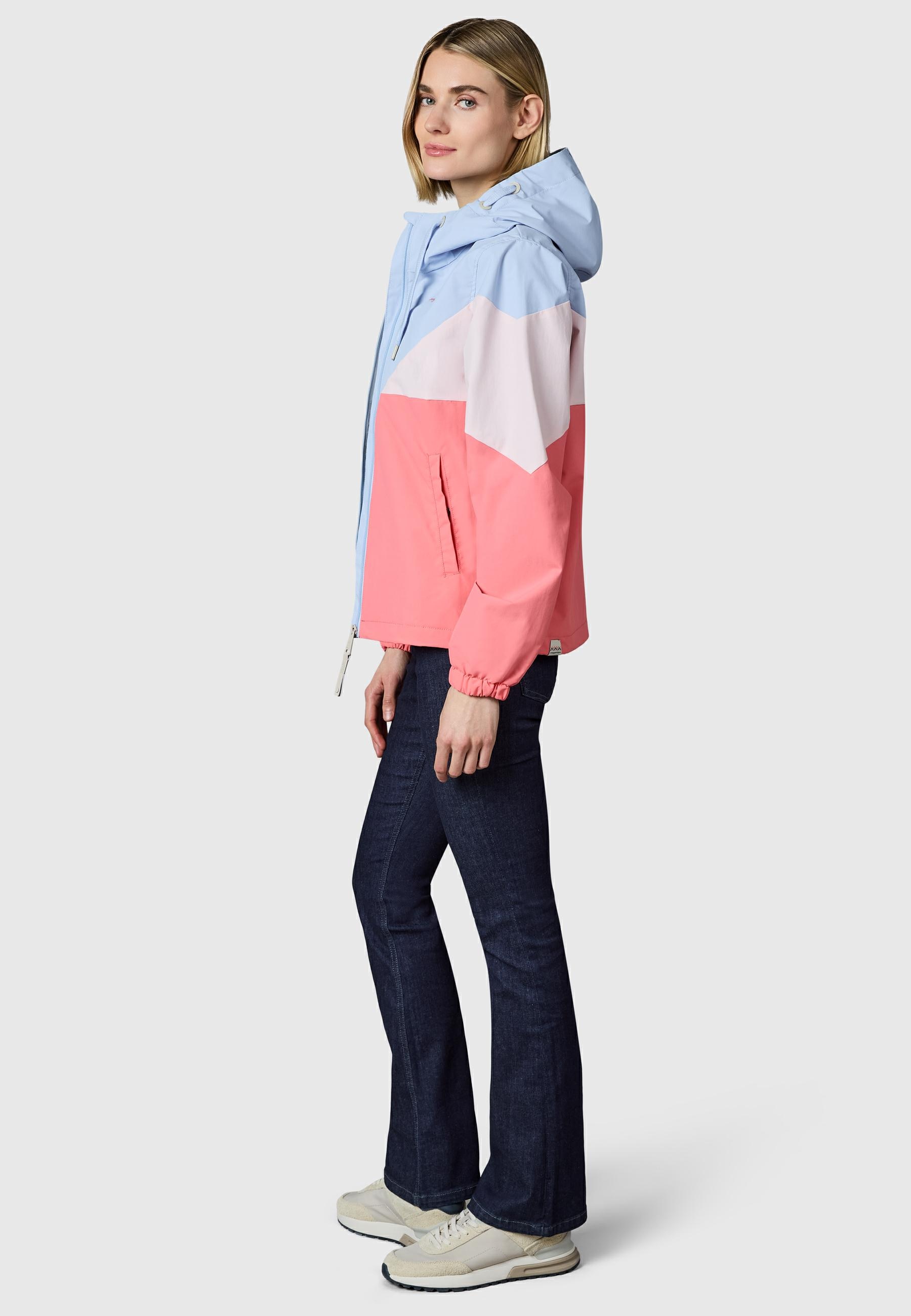 Ragwear Funktionsjacke »Übergangsjacke Rochele« mit Kapuze wasserdichte Damen Übergangsjacke mit großer Kapuze