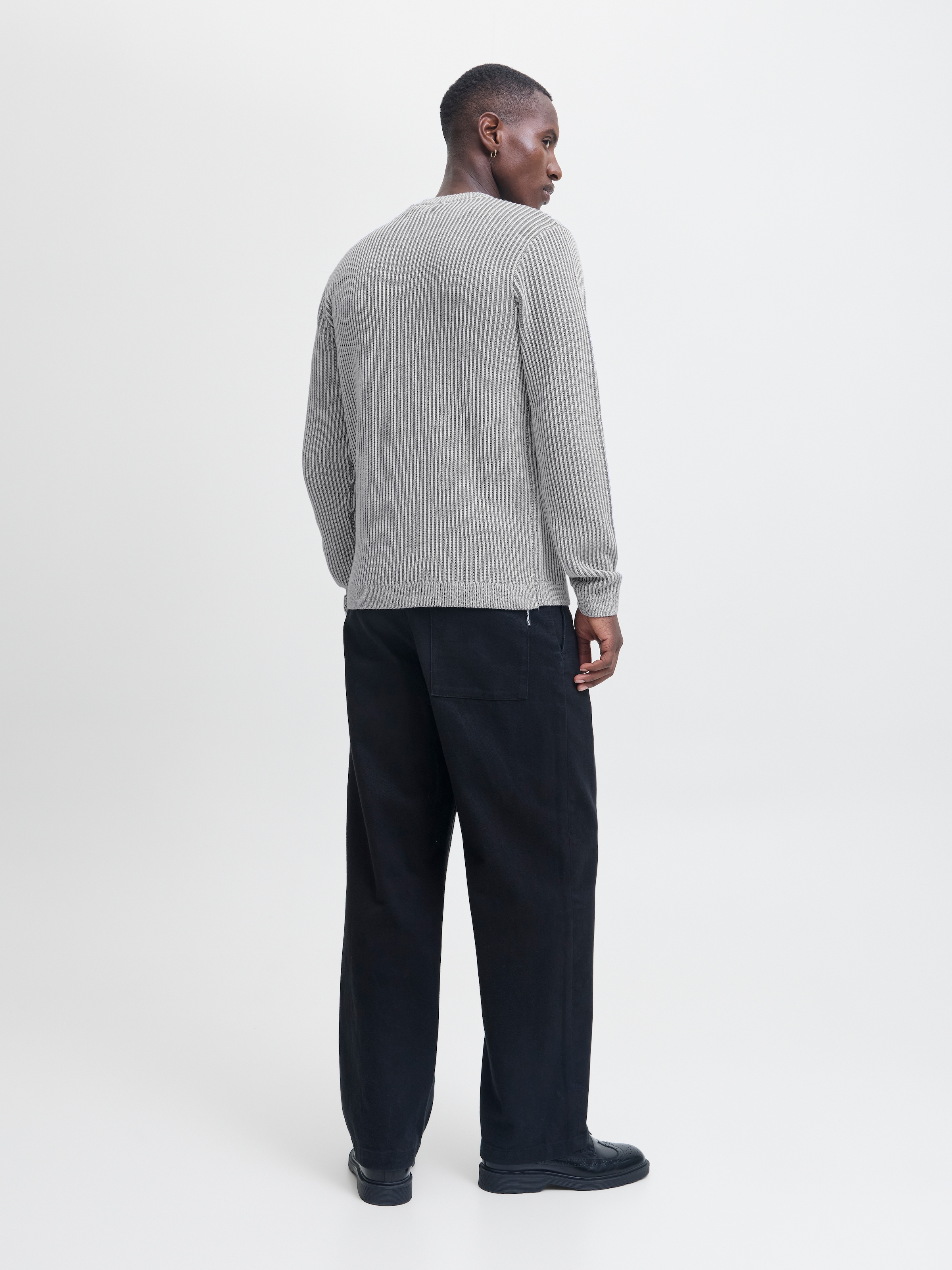 Jack & Jones Rundhalspullover »JJEDOVER KNIT CREW NECK SN« Baumwollmischung, regular fit