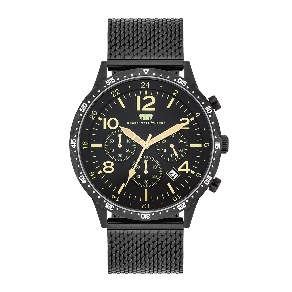 Rhodenwald & Söhne Chronograph »RWS003«, (1 tlg.), Armband aus Edelstahl