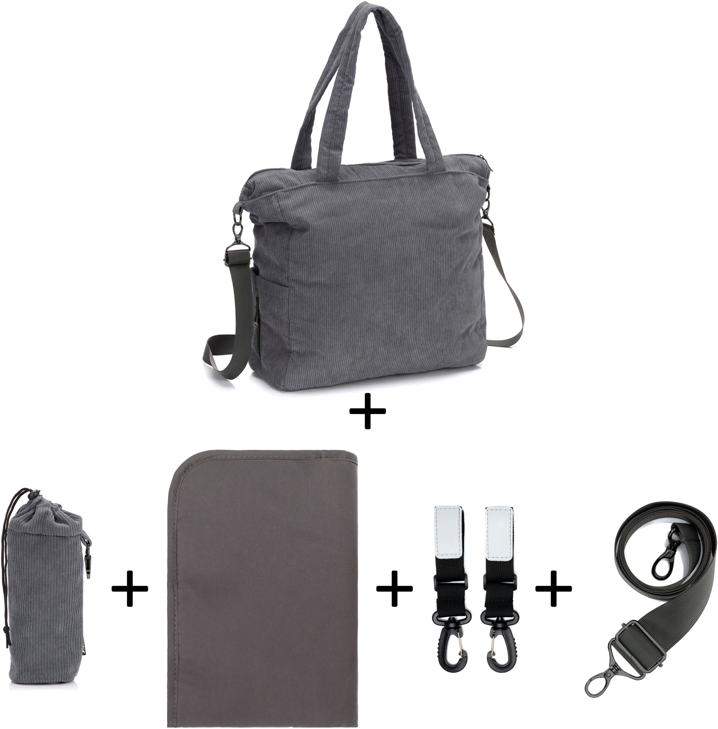 Fillikid Wickeltasche »Cord«, inklusive Thermotasche