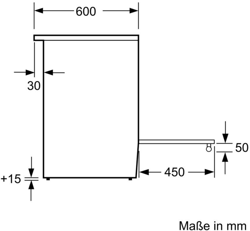 BOSCH Elektro-Standherd »HKR39C250«, 4, HKR39C250, mit 2-fach-Teleskopauszug, ecoClean Direct