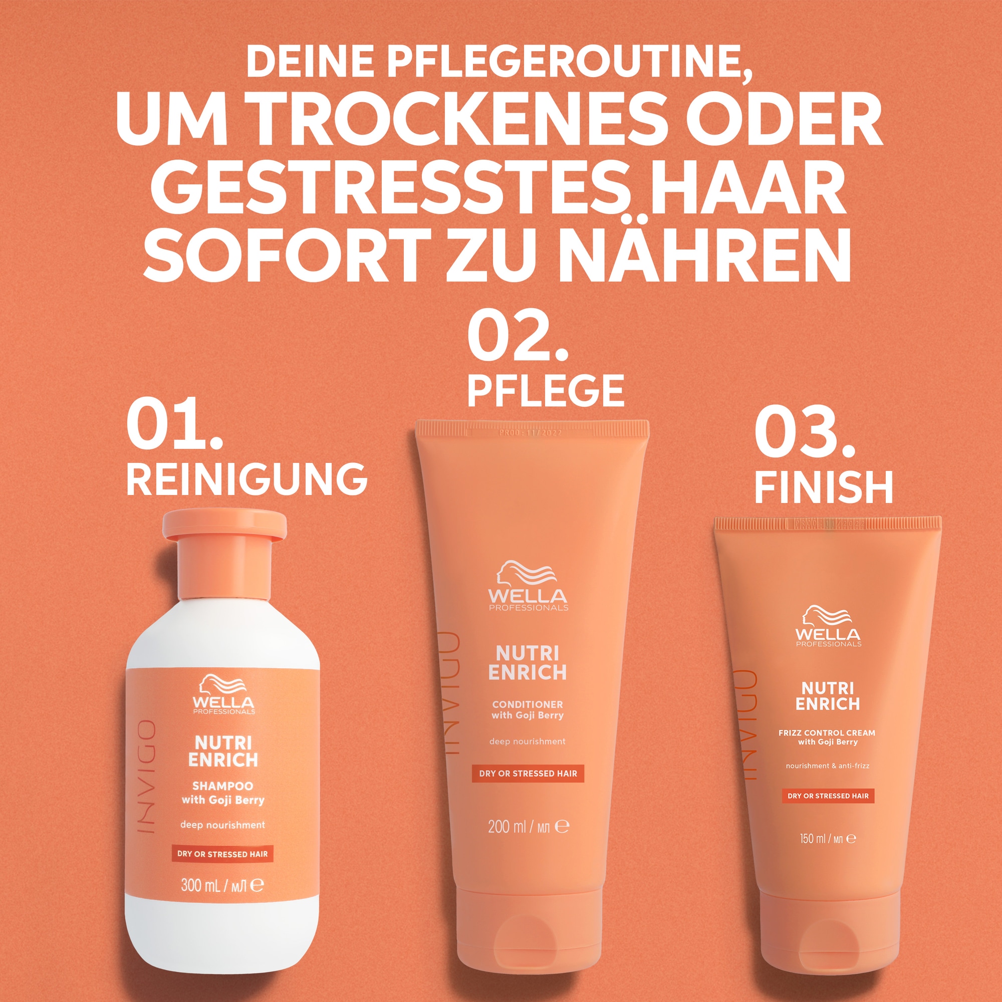 Wella Professionals Haarspülung »Nutri Enrich Conditioner« Anti-Frizz-Effekt, feuchtigkeitsspendend, für strapaziertes Haar