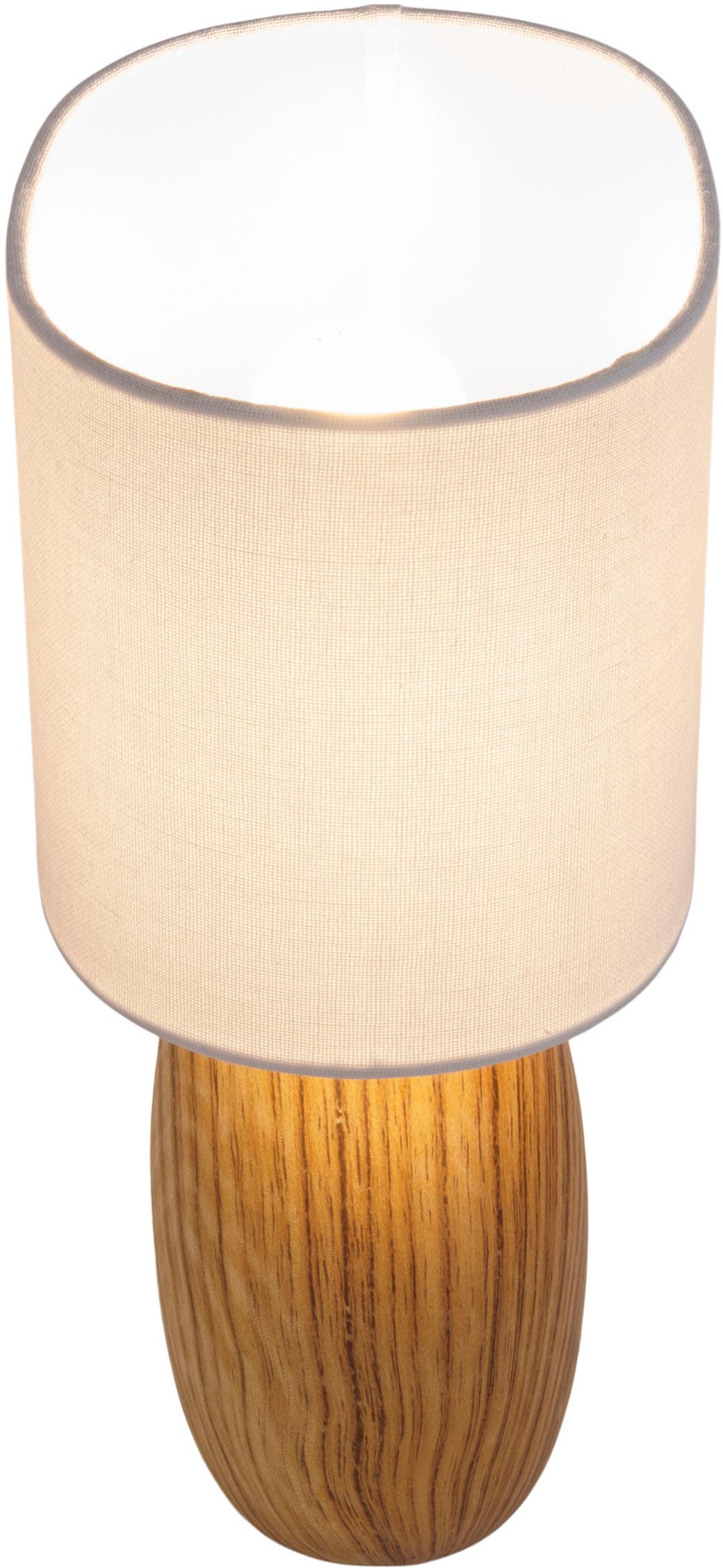 näve Tischleuchte »Woody«, 1 flammig, Leuchtmittel E14 | ohne Leuchtmittel, Keramik Tischleuchte, E14, max. 40W, Höhe: 31,5cm, inkl. Kippschalter