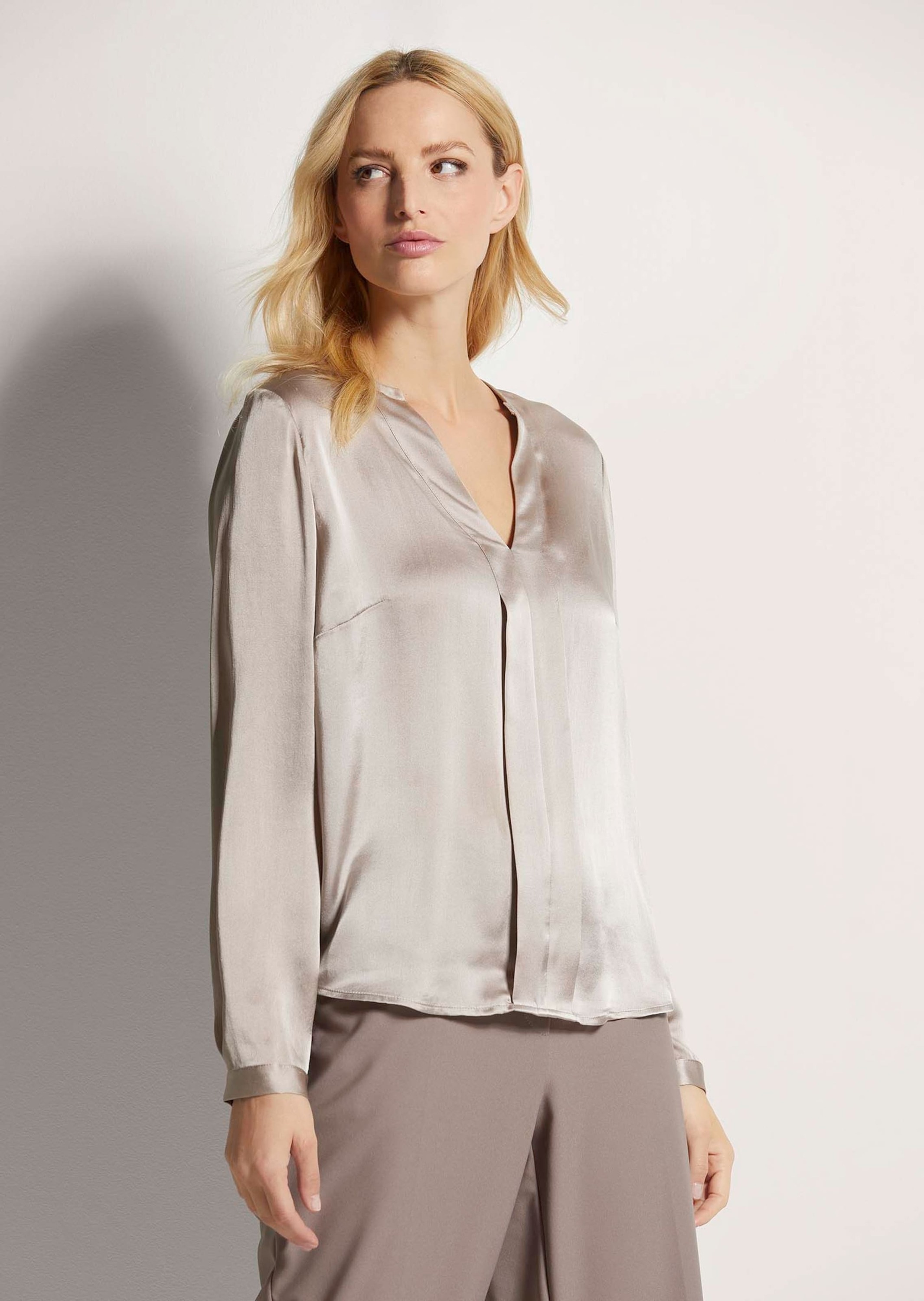 MADELEINE Langarmbluse »Bluse Satinbluse aus reiner Seide«
